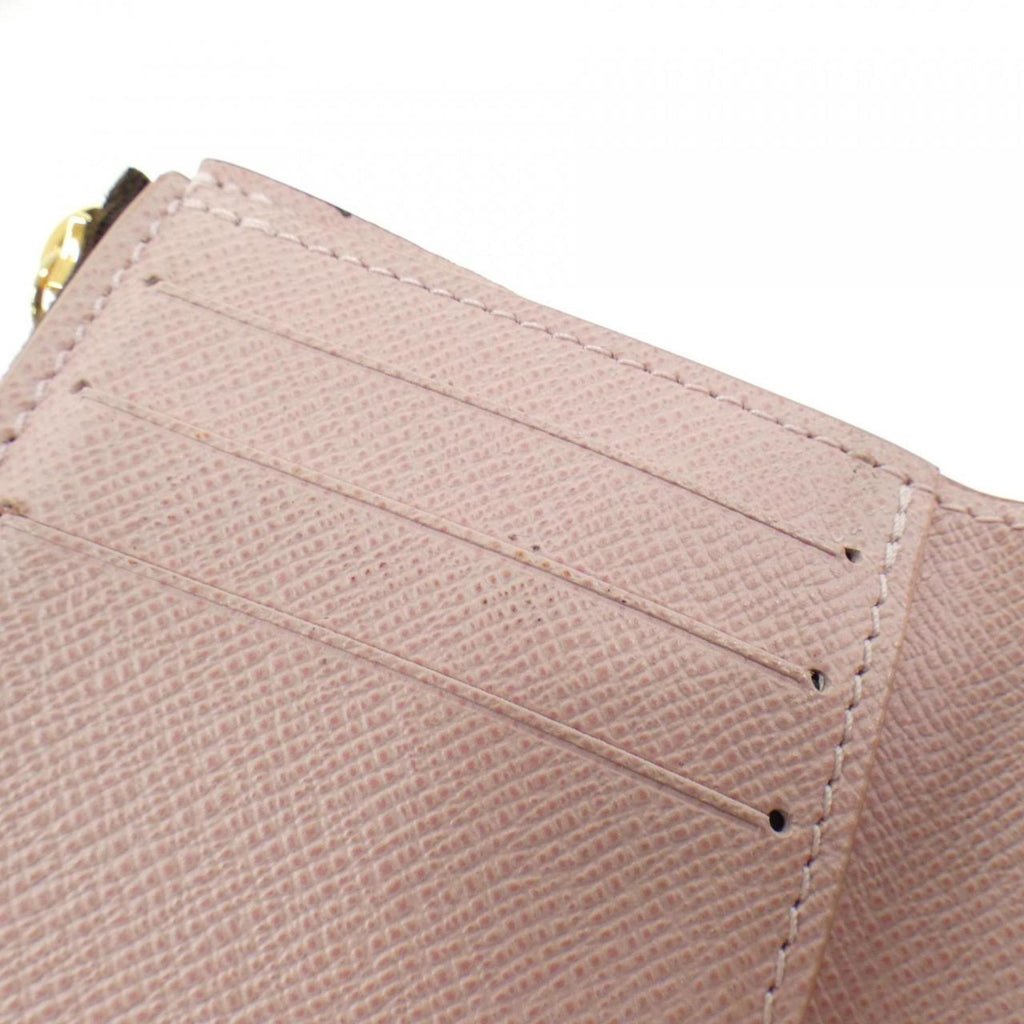 Louis Vuitton Ebene Rose Ballerine Coated Canvas Wallet (Tri-Fold)