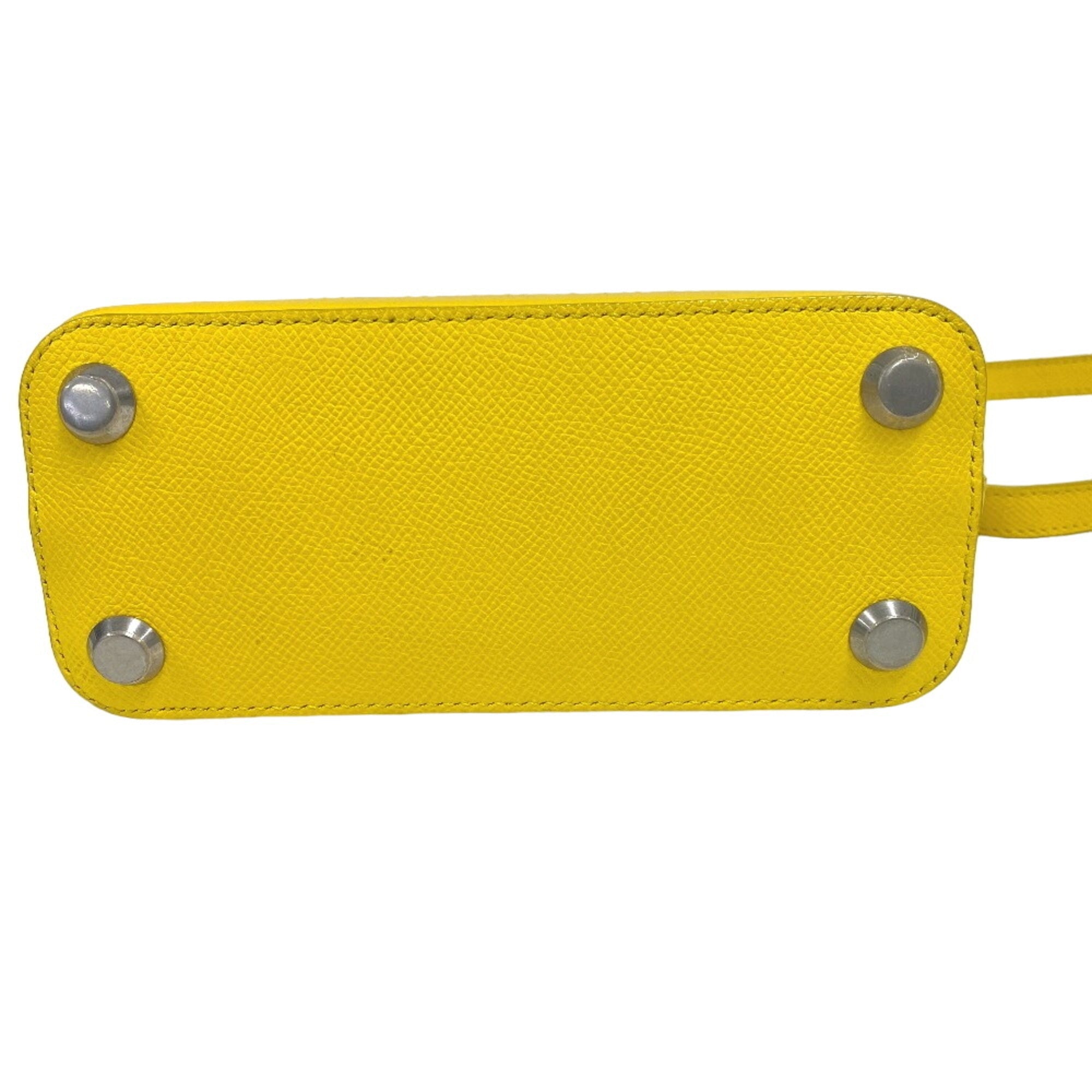 Balenciaga Yellow Leather Handbag Shoulder