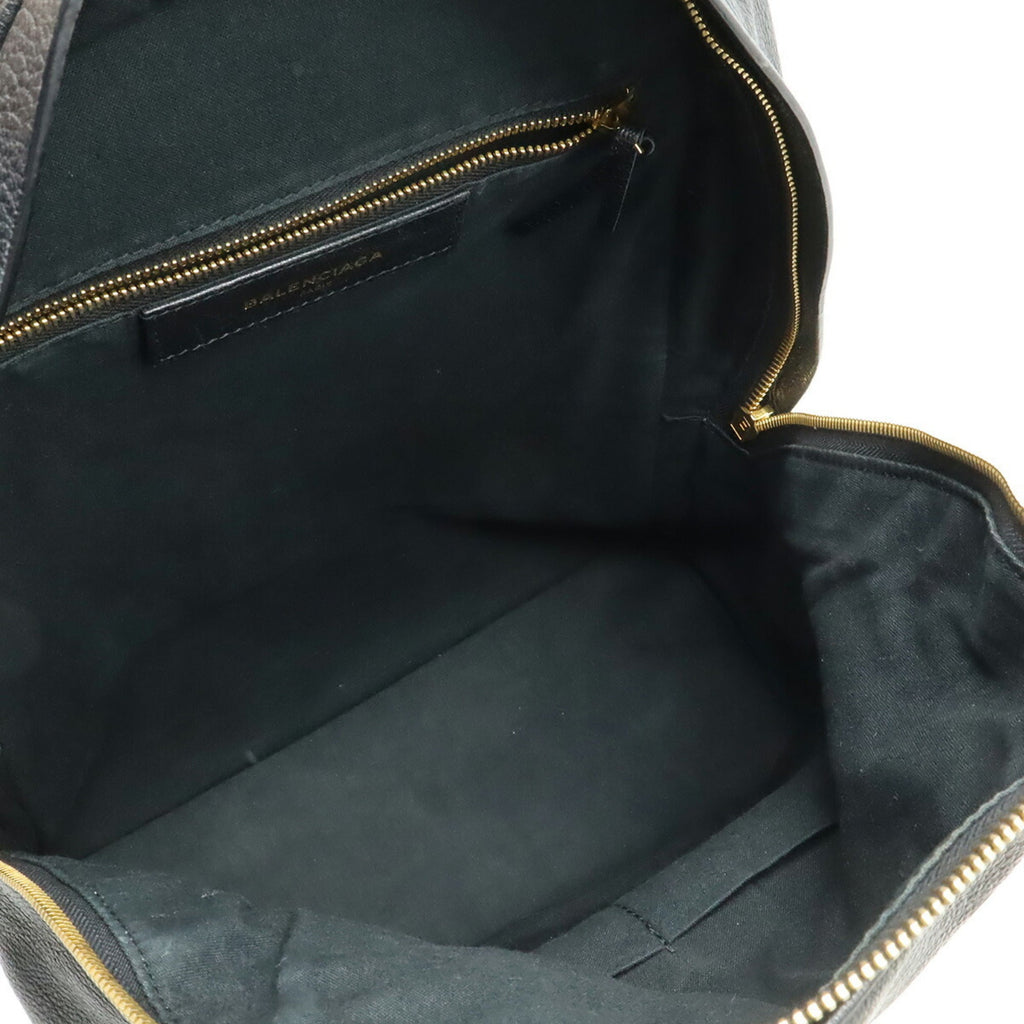 Balenciaga Black Leather Backpack