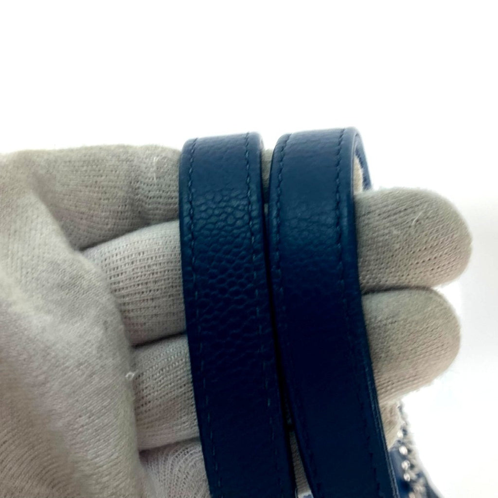 Chanel Navy Leather Shoulder Bag
