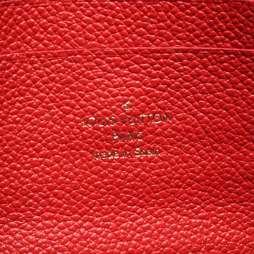 Louis Vuitton Monogram Empreinte Marine Rouge Navy Red Color Monogram Empreinte Pochette Shoulder Bag
