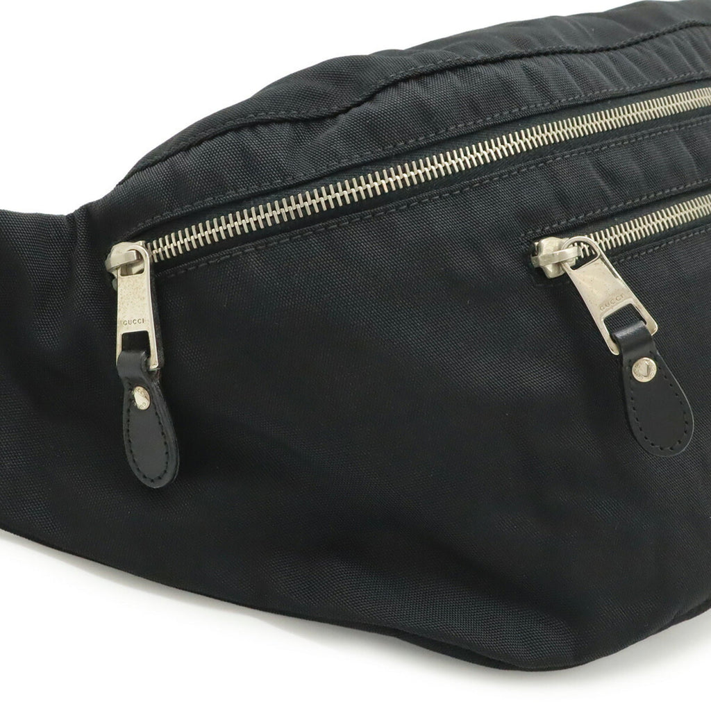 Gucci Black Nylon Canvas Sling Bag (Pre-Owned)