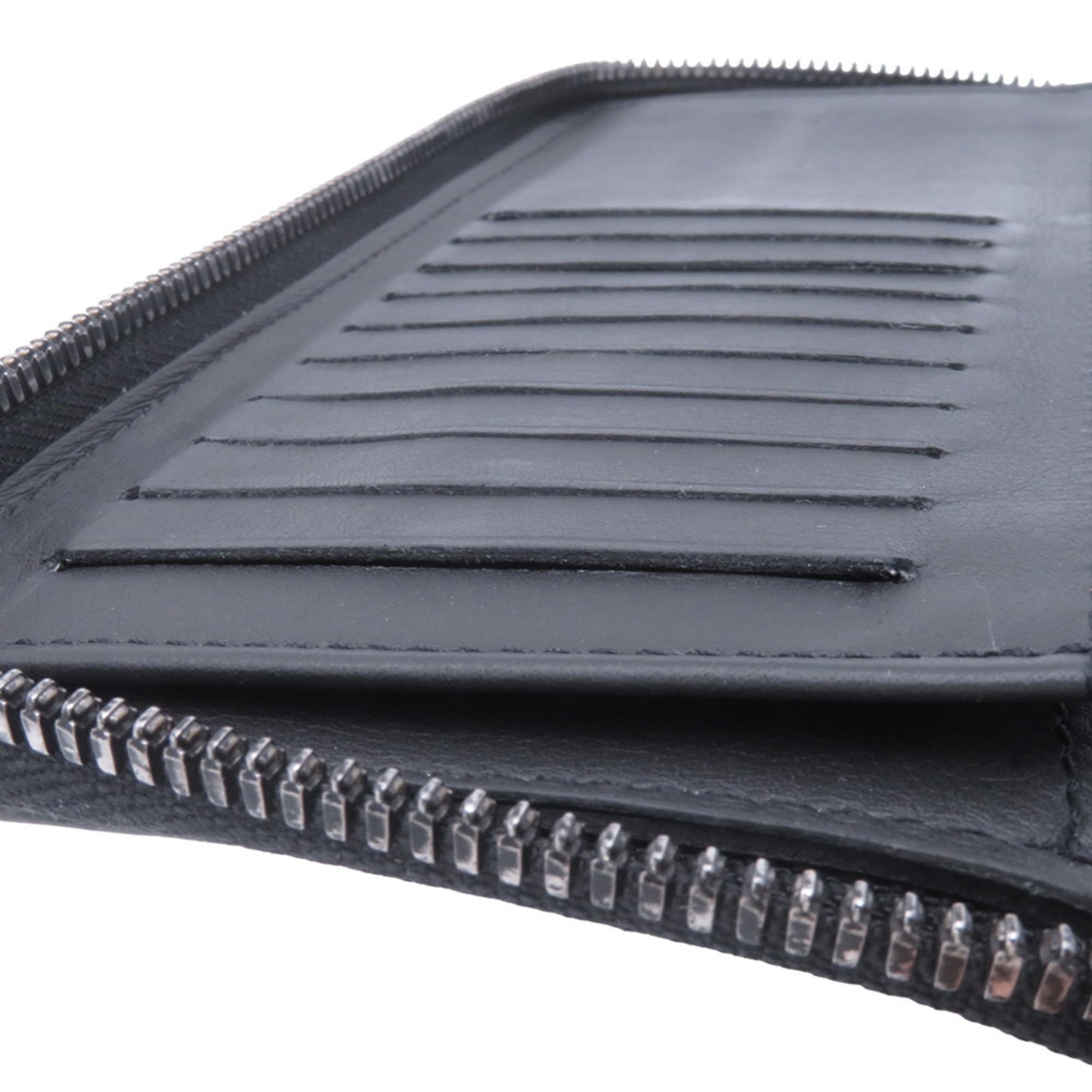 Louis Vuitton Black Noir Leather Long Wallet