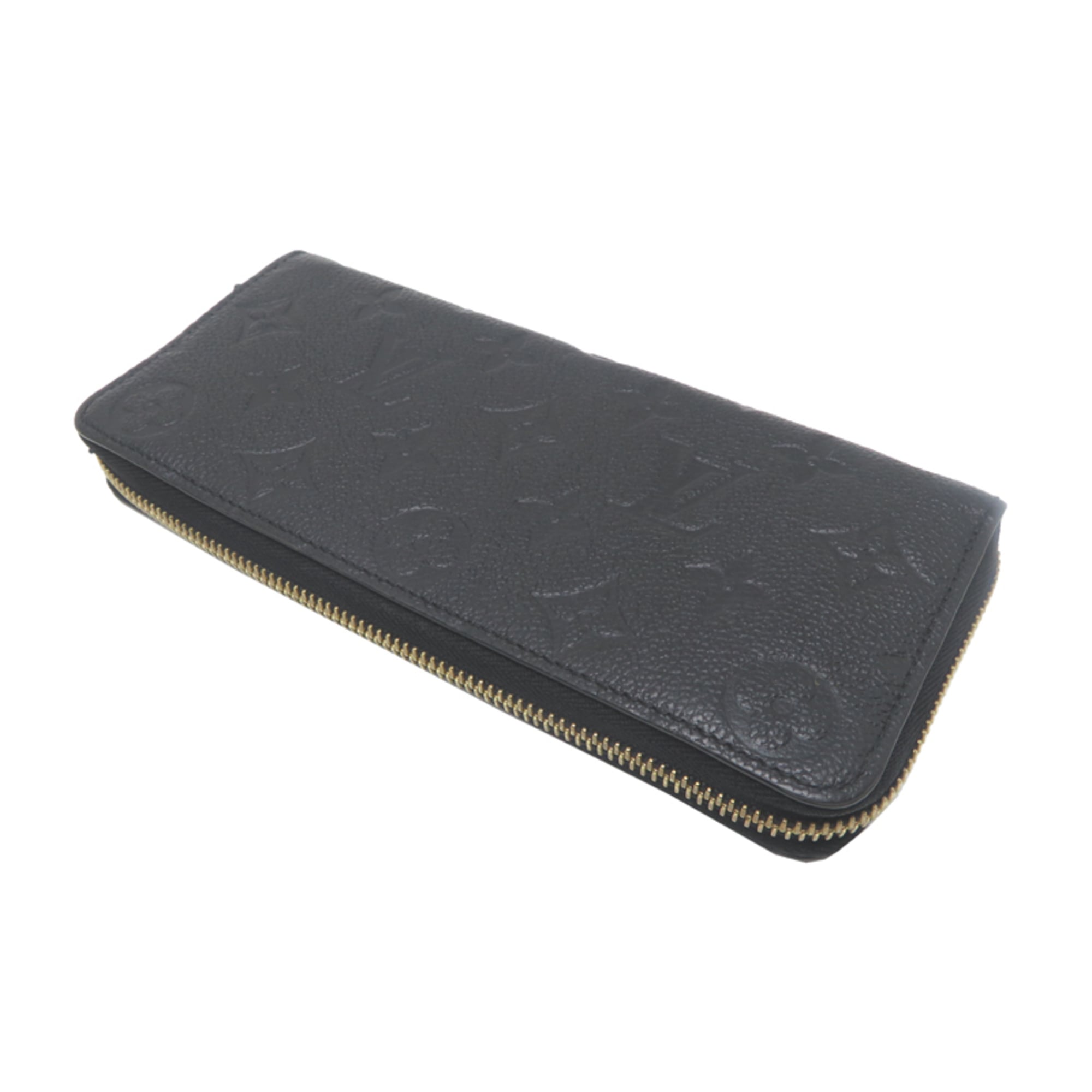 Louis Vuitton Black Noir Monogram Empreinte Long Wallet