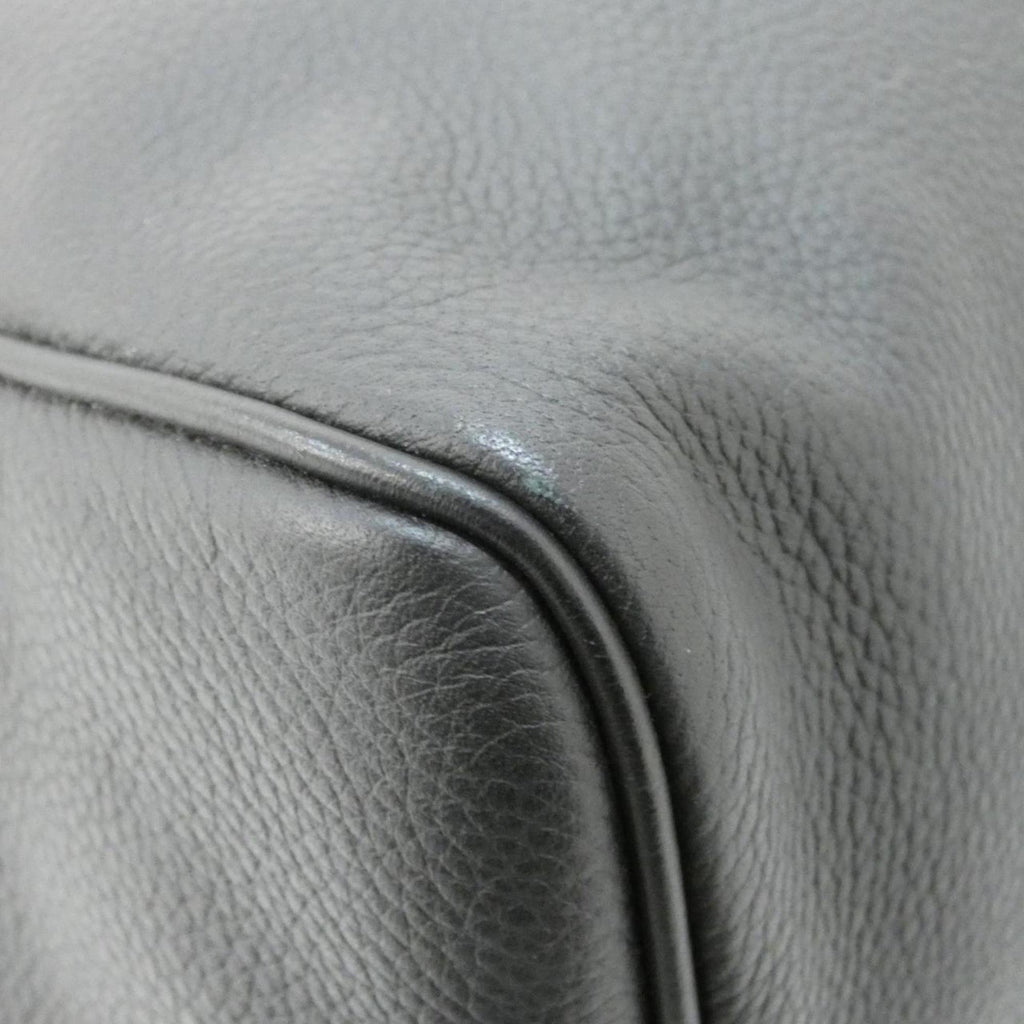Louis Vuitton Black Leather Boston Bag