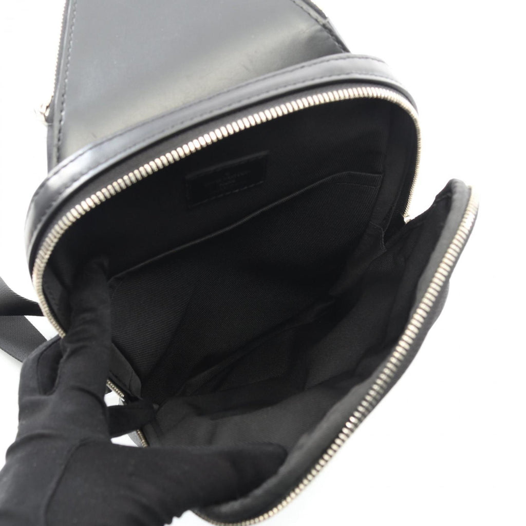 Louis Vuitton Black Damier Graphite Coated Canvas Leather Fanny Pack Sling Bag
