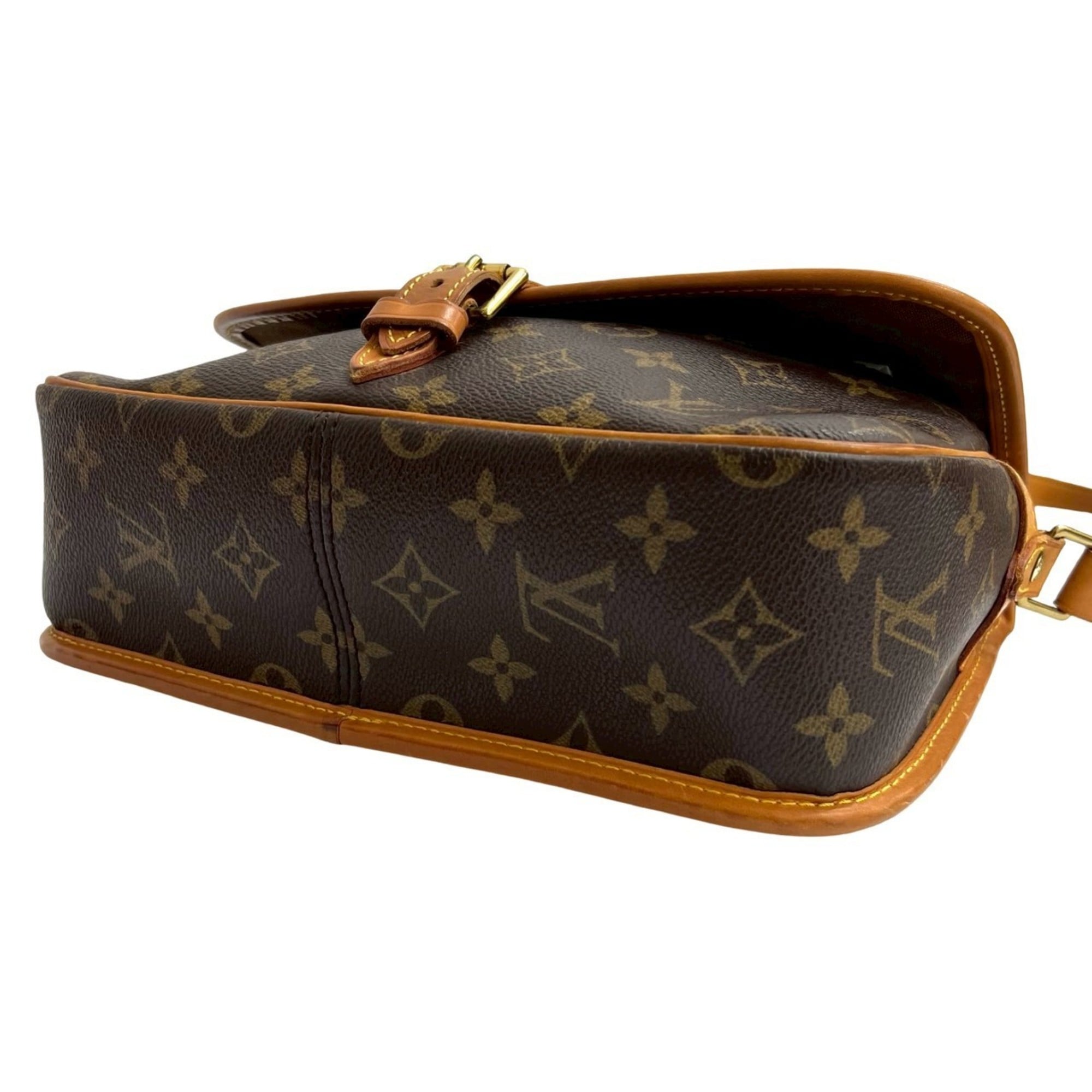 Louis Vuitton Brown Leather Pvc Pochette Shoulder Bag