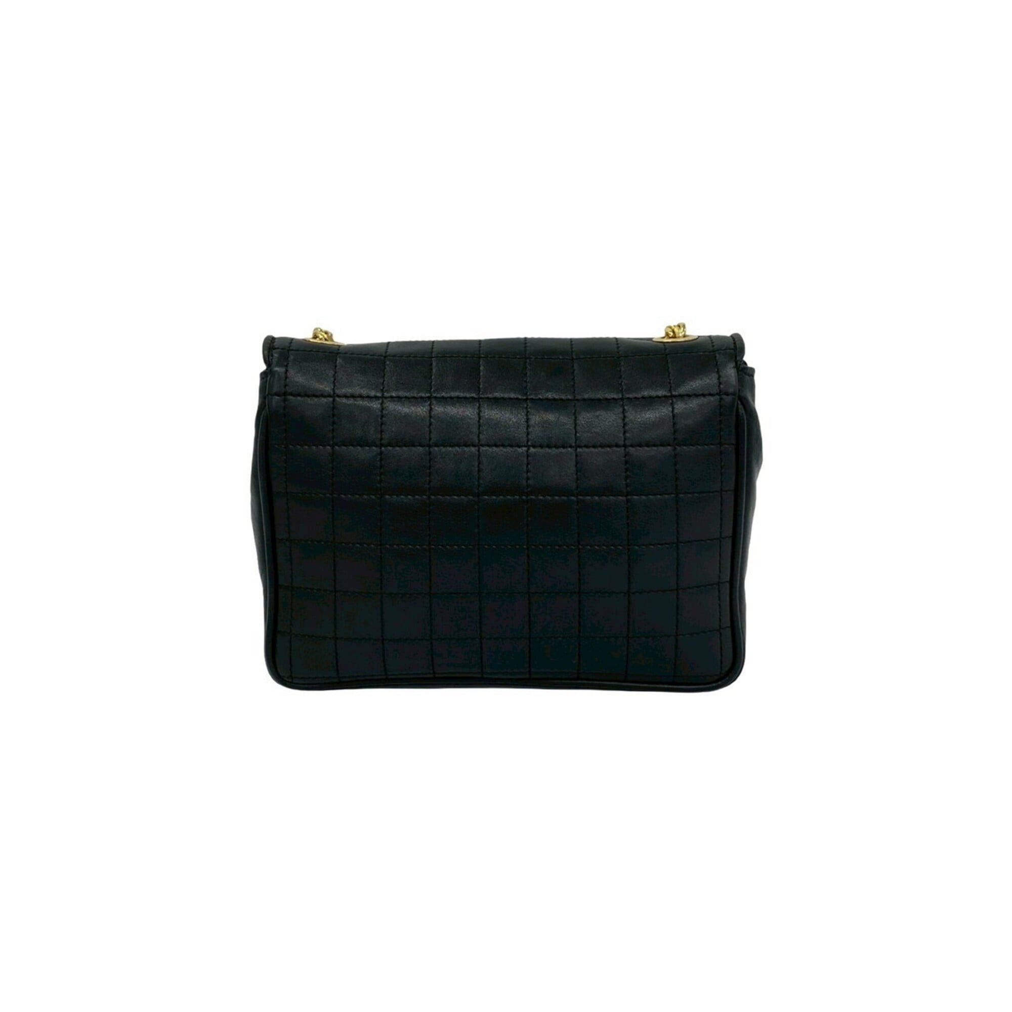 Celine Black Leather Shoulder Bag