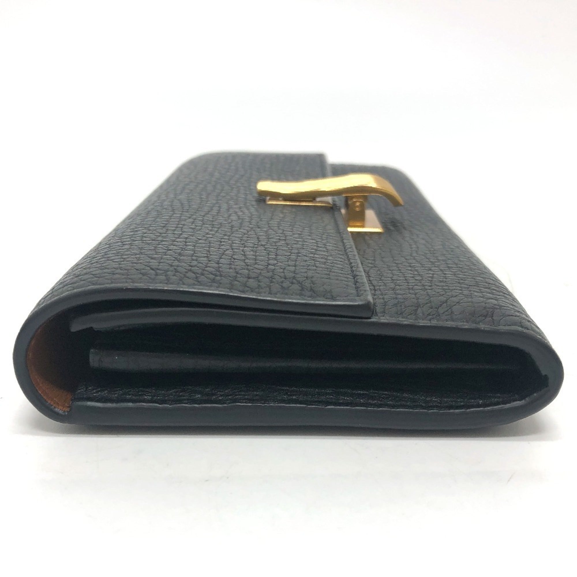 Bottega Veneta Black Leather Long Wallet (Bi-Fold)