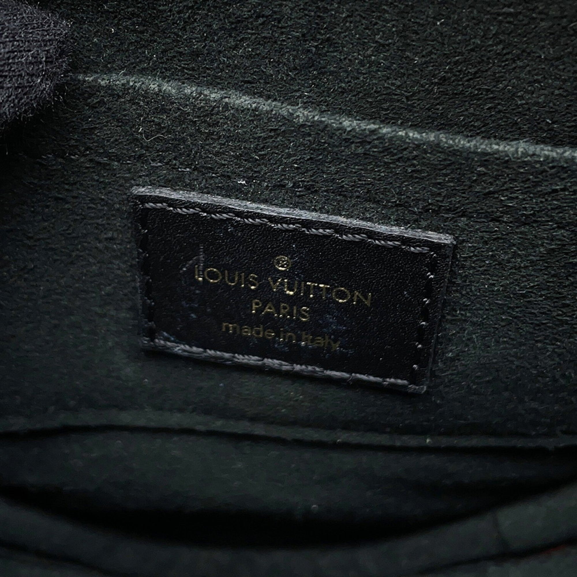 Louis Vuitton Noir Leather Shoulder Bag