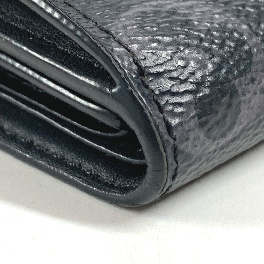 Louis Vuitton Black Gray Monogram Eclipse Canvas Wallet (Tri-Fold)
