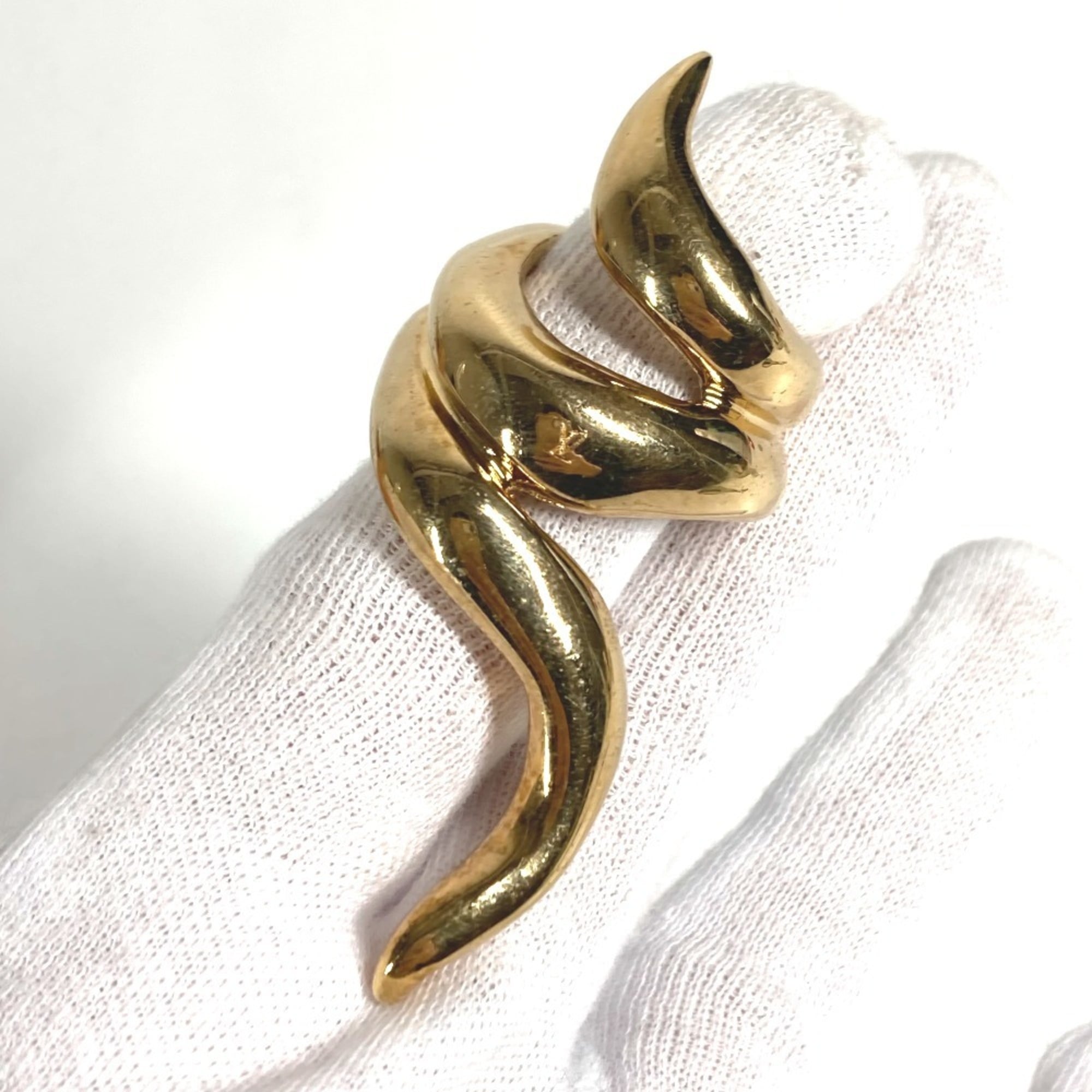 Louis Vuitton Gold Metal Band Ring