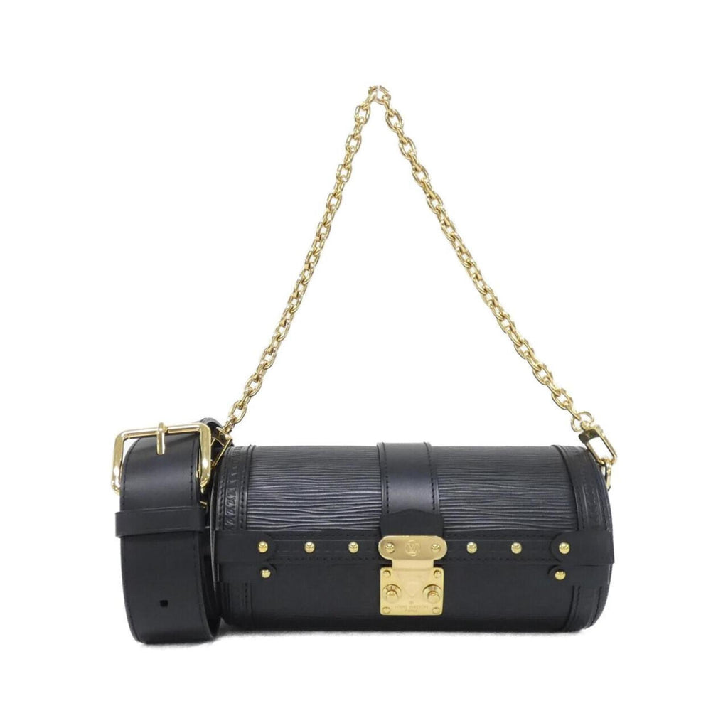 Louis Vuitton Black Leather Shoulder Bag