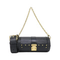Louis Vuitton Black Leather Shoulder Bag