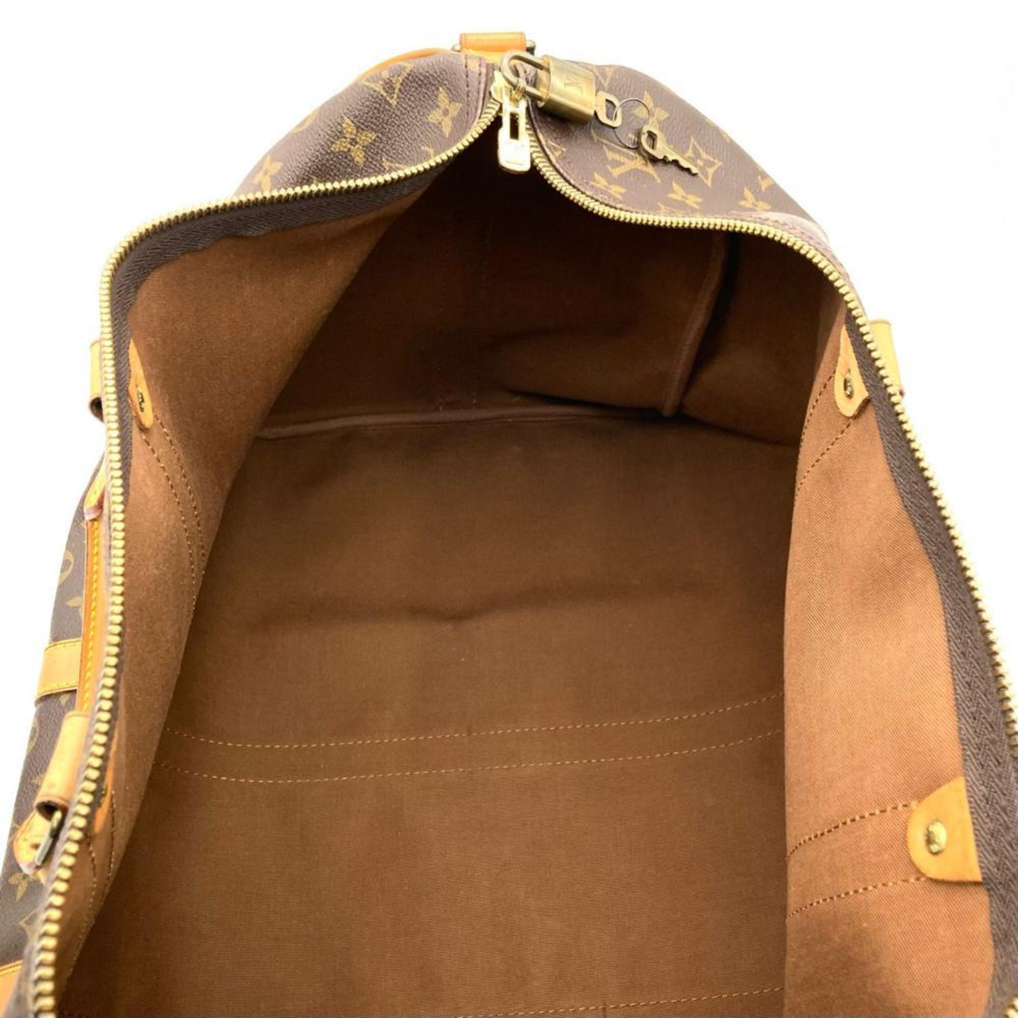 Louis Vuitton Monogram Brown Monogram Leather Boston Bag