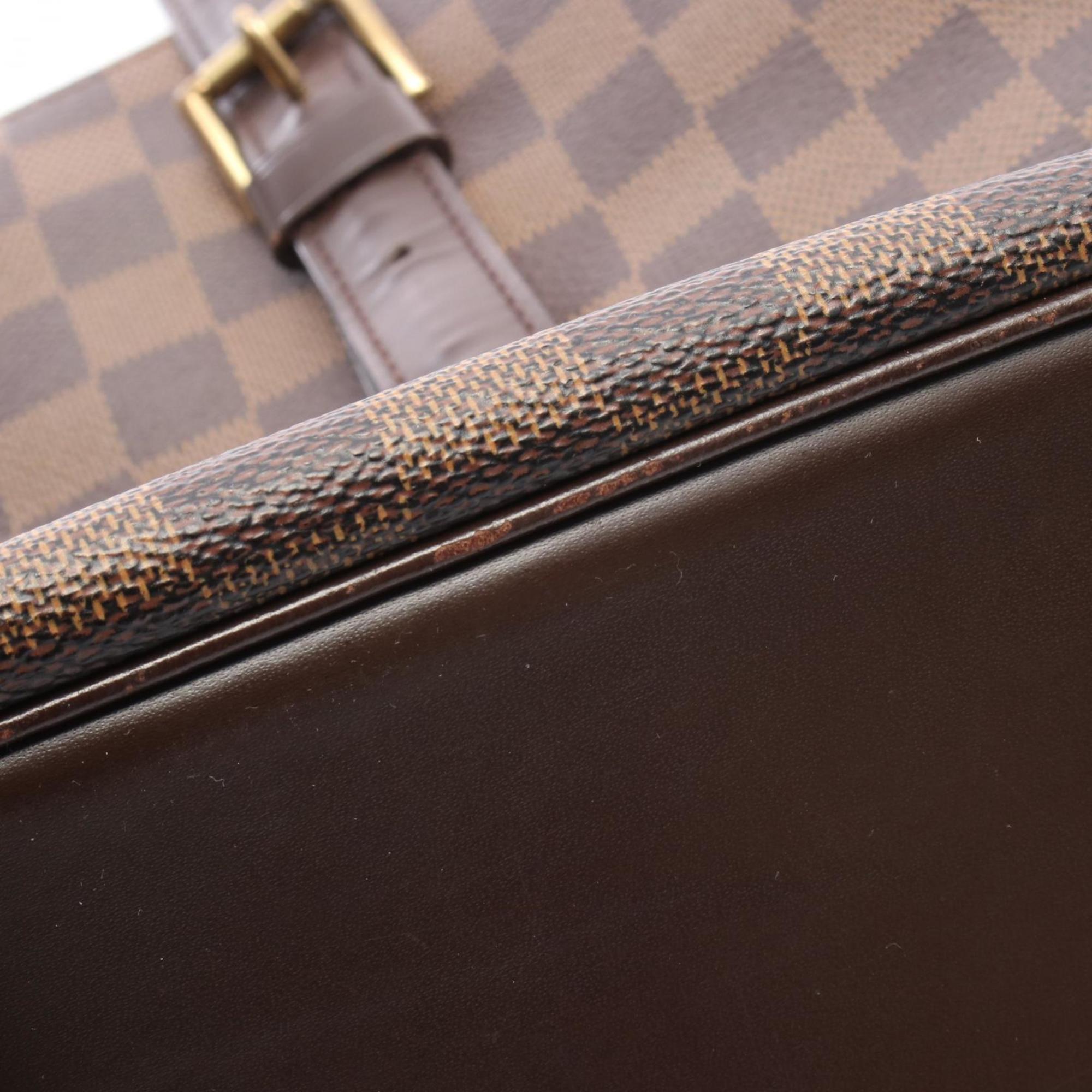 Louis Vuitton Brown Ebene Coated Canvas Leather Tote Bag