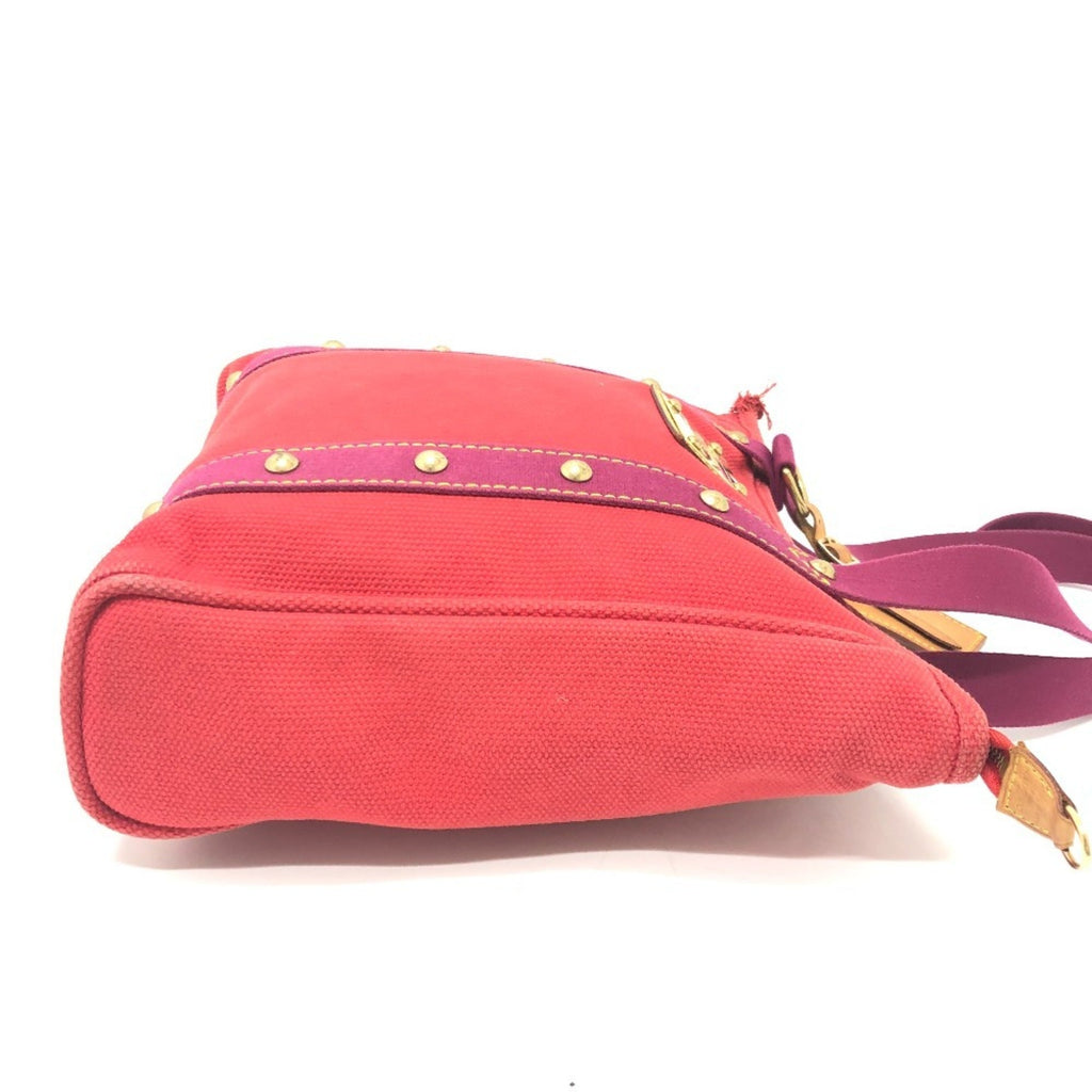 Louis Vuitton Red Color Canvas Tote Bag