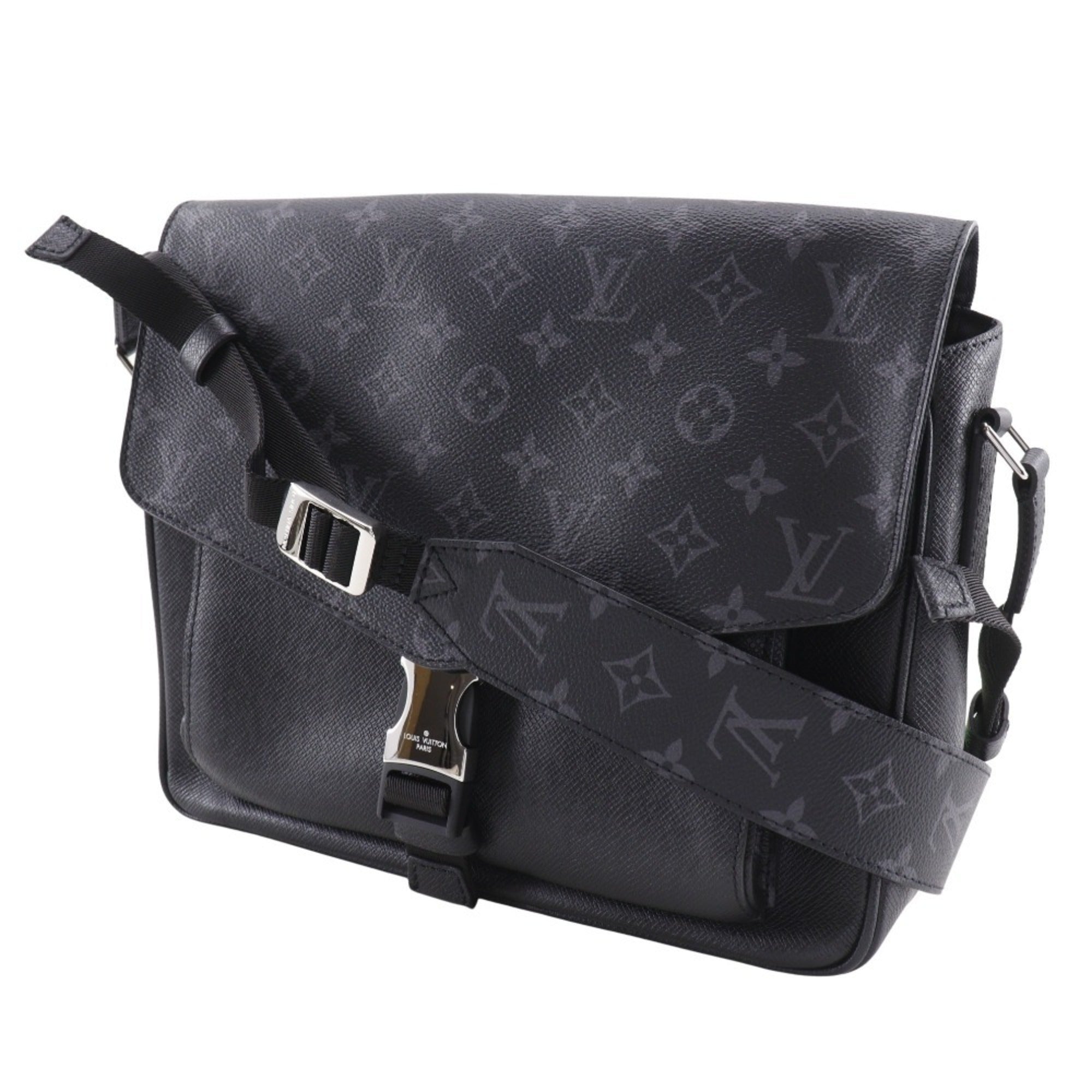 Louis Vuitton Taigarama Black Taigarama Monogram Eclipse Shoulder Bag