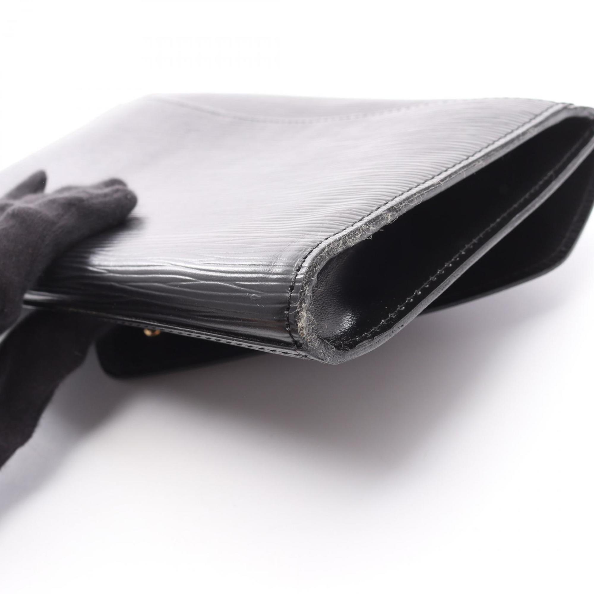 Louis Vuitton Black Noir Epi Leather Clutch Bag