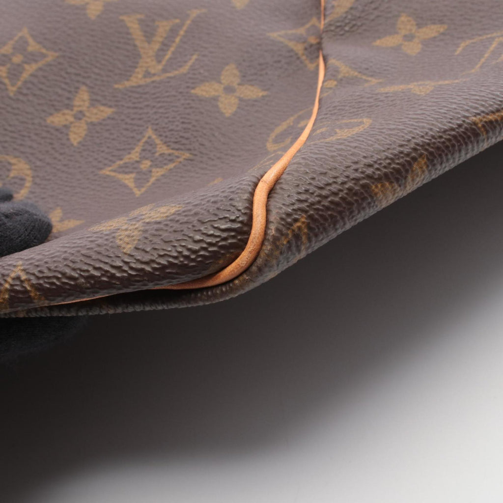 Louis Vuitton Brown Monogram Coated Canvas Leather Boston Bag Handbag