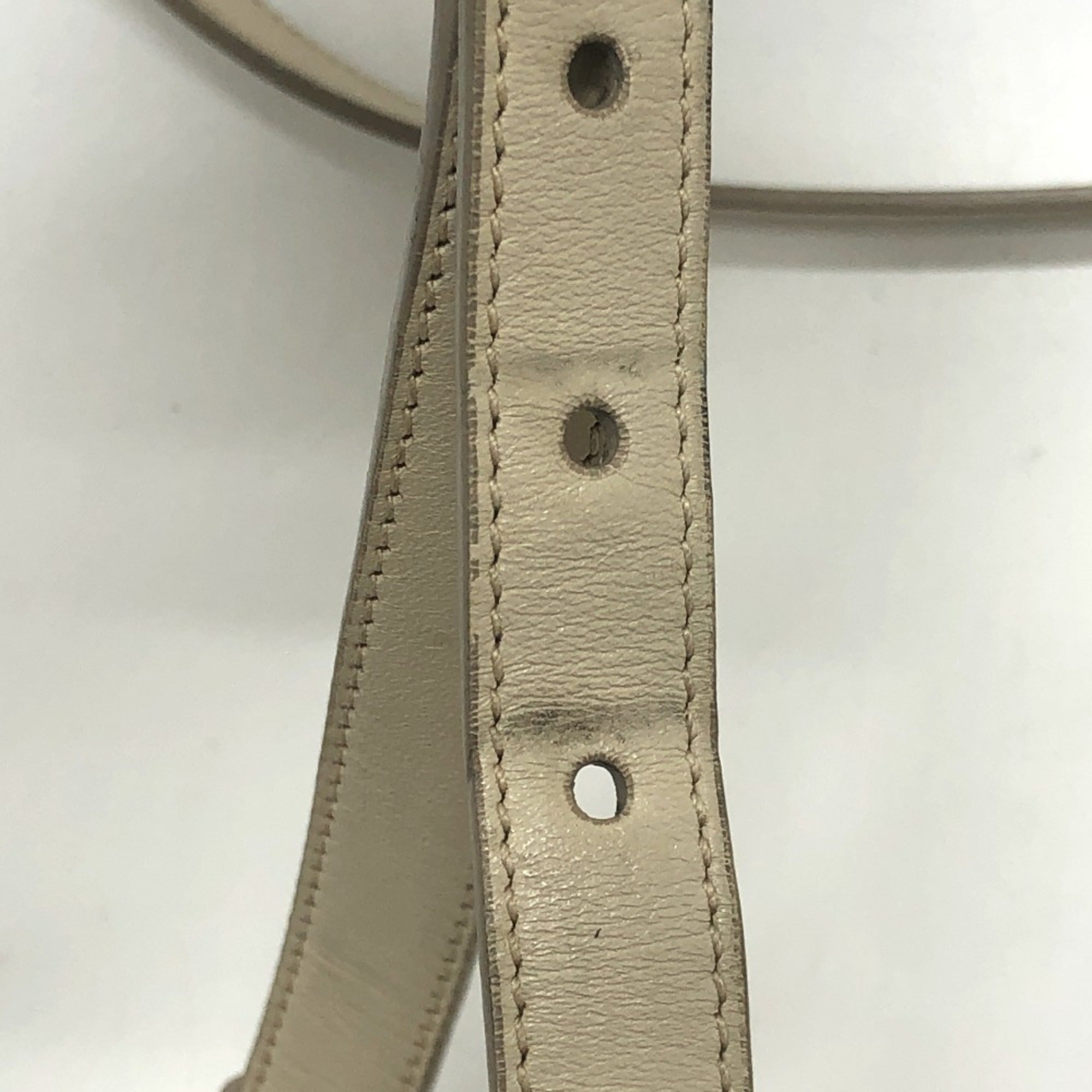 Prada Beige Canvas Leather Shoulder Bag