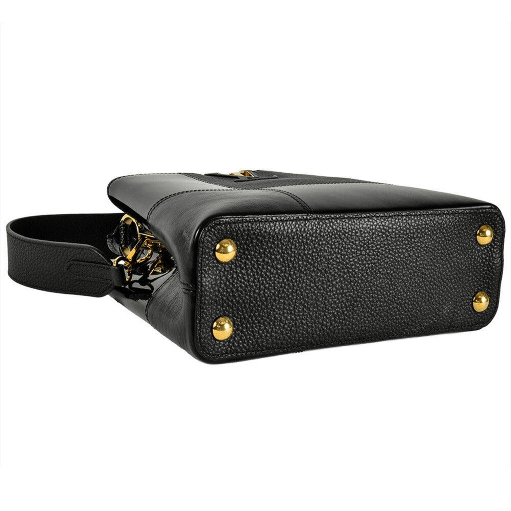 Louis Vuitton Black Leather Handbag