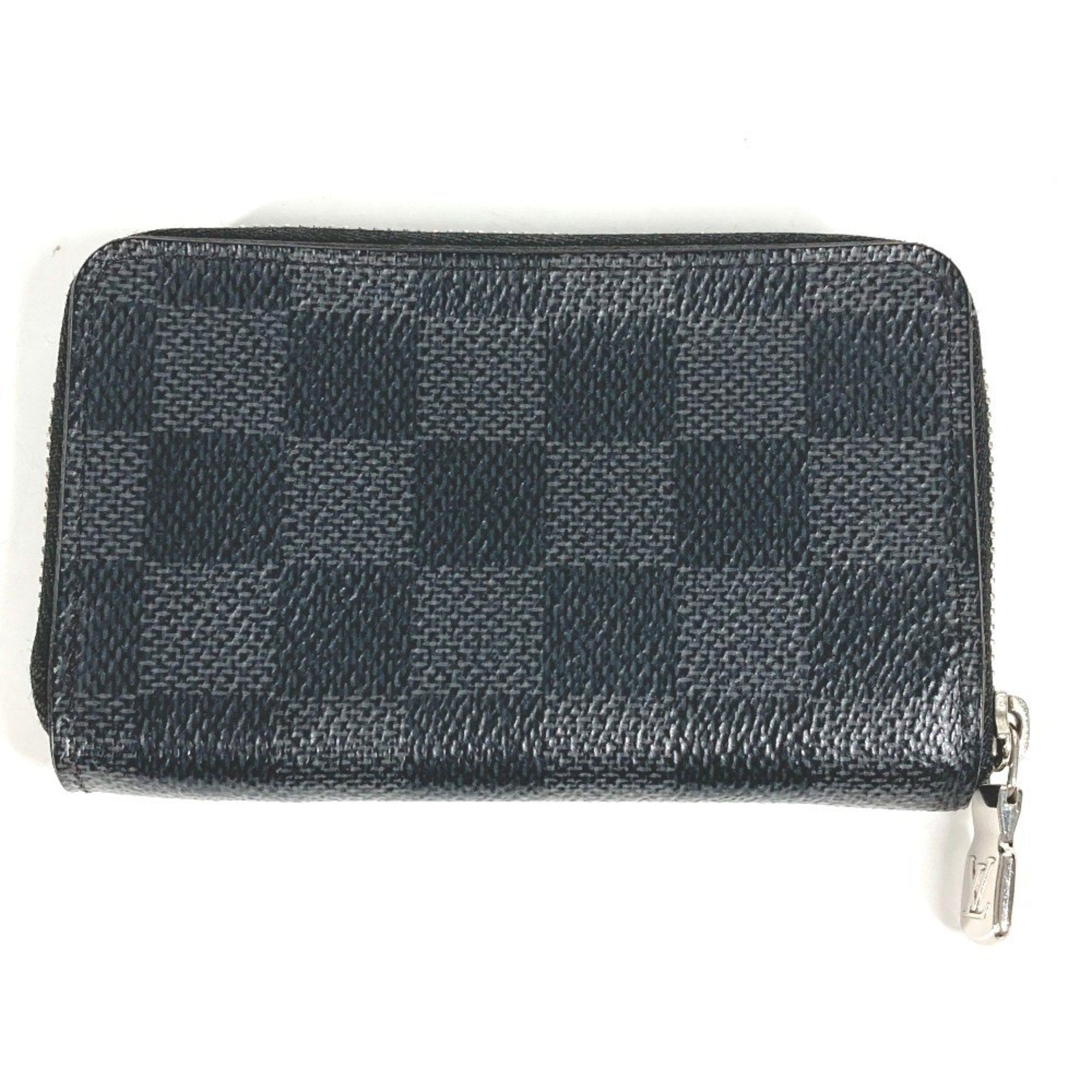 Louis Vuitton Black Damier Graphite Damier Graphite Coin Purse/Coin Case