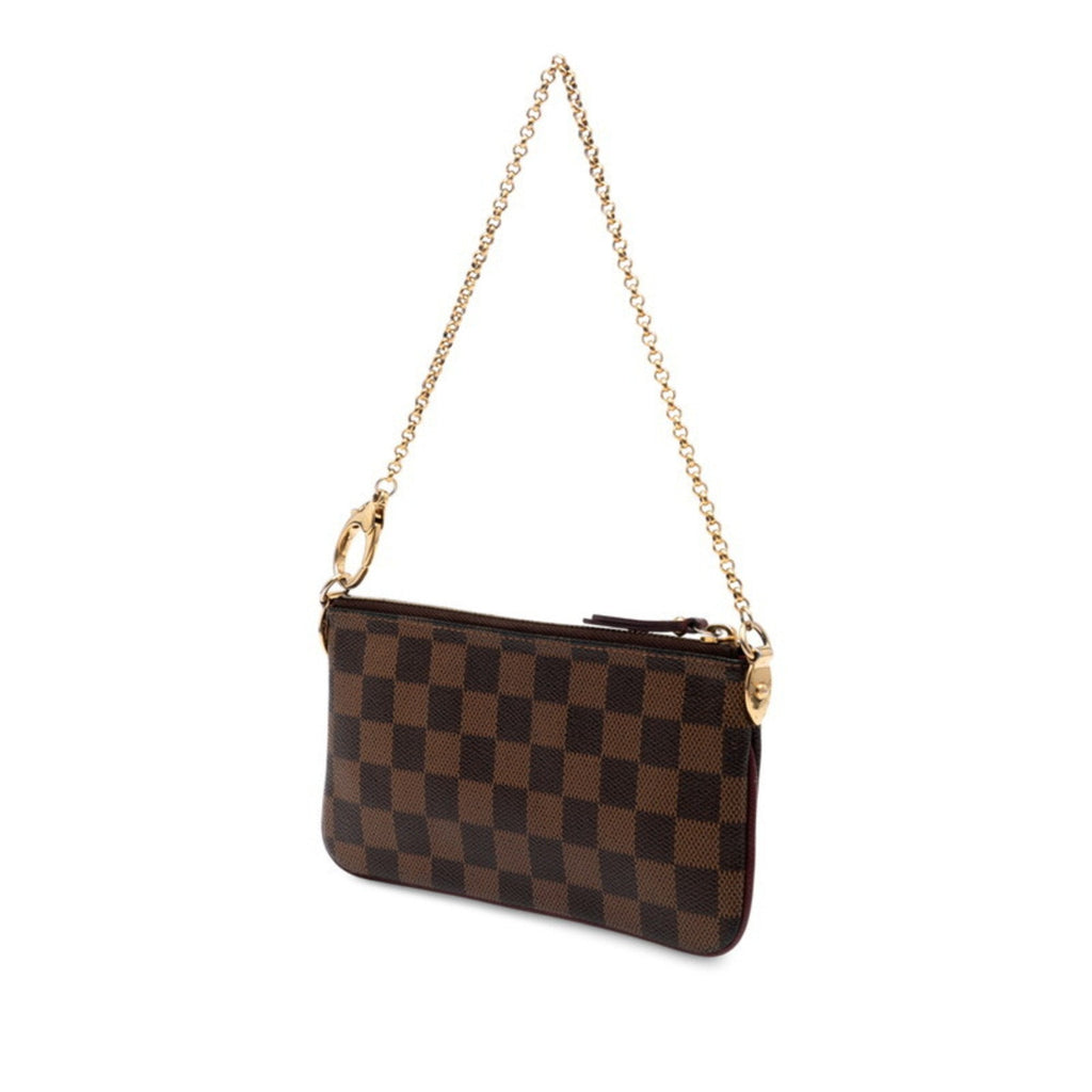Louis Vuitton Brown Pvc Handbag Pochette Shoulder Bag