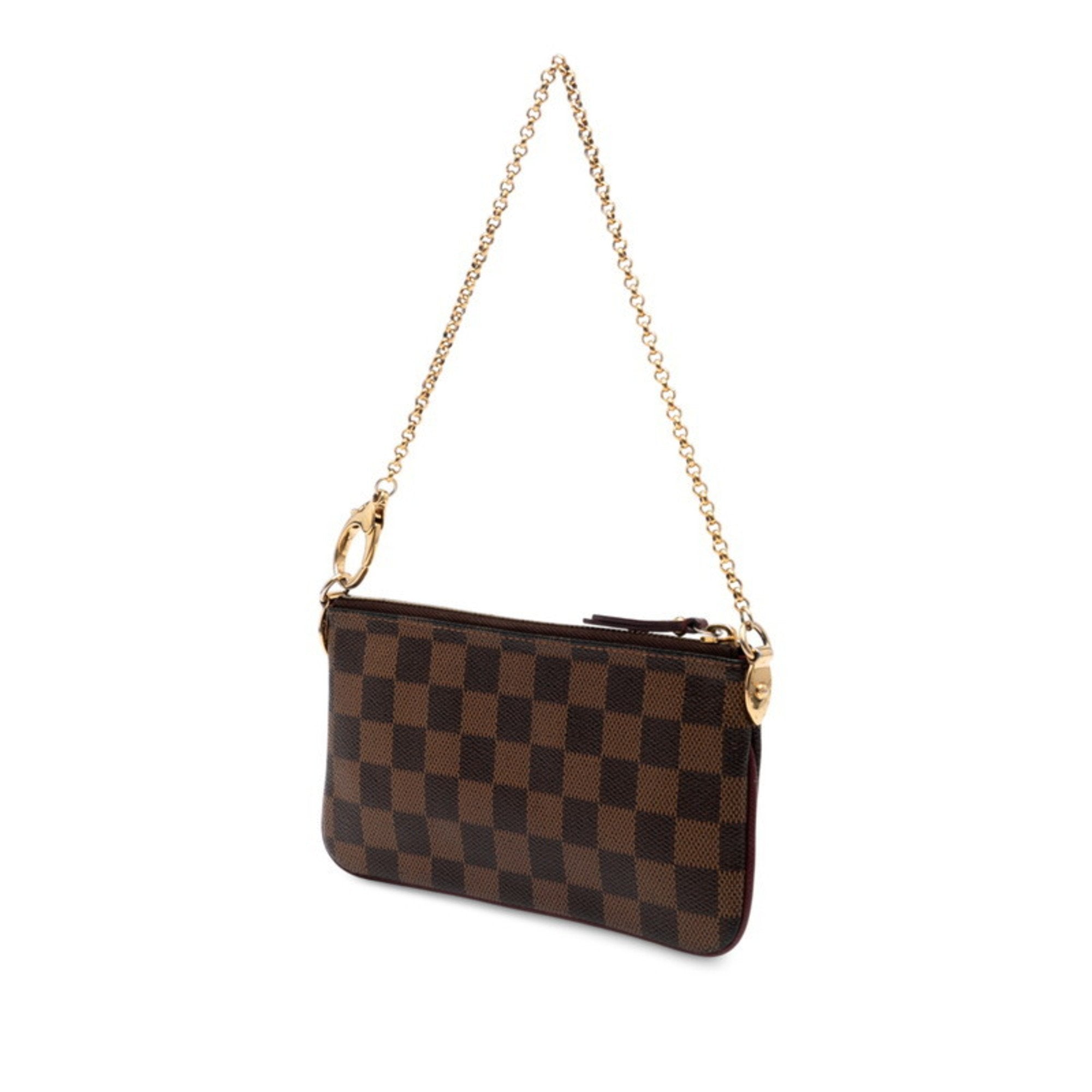Louis Vuitton Brown Pvc Handbag Pochette Shoulder Bag
