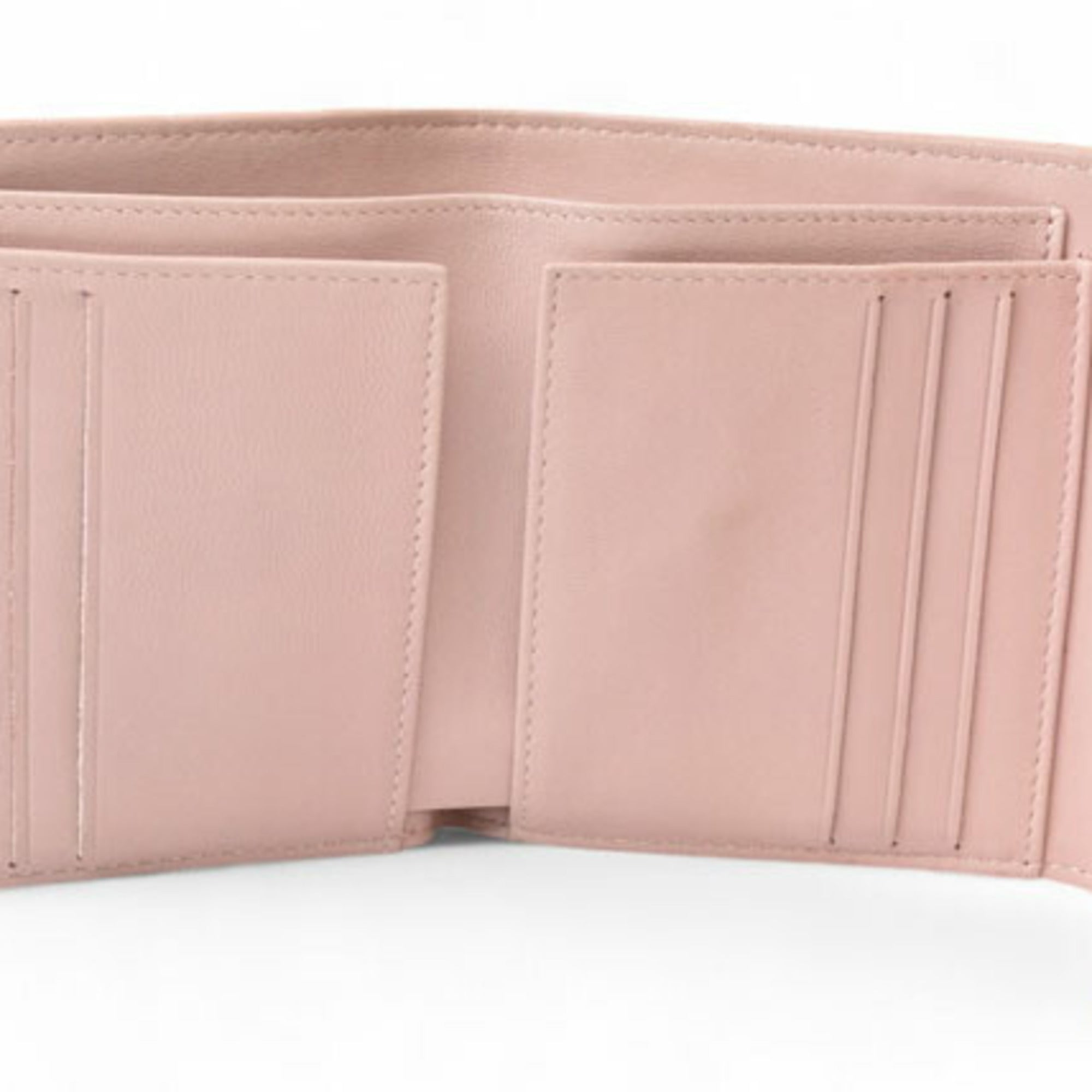 Chanel Baby Pink Leather Wallet (Tri-Fold)