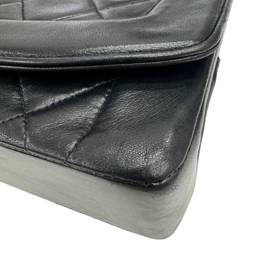 Chanel Matelasse Black Leather Shoulder Bag