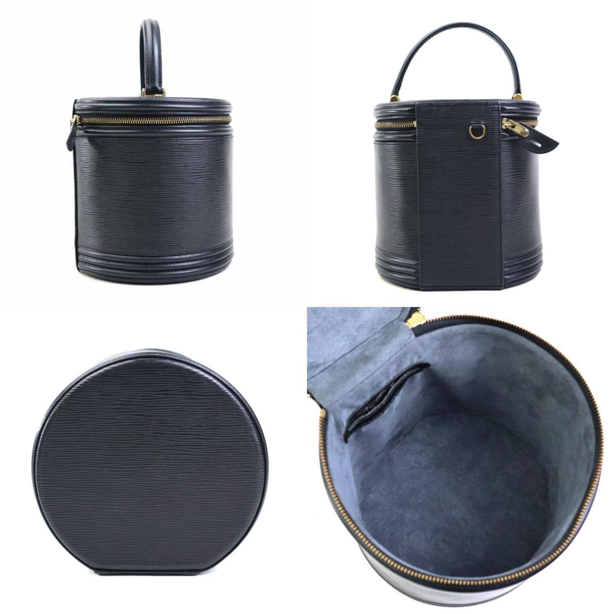 Louis Vuitton Noir Epi Leather Handbag
