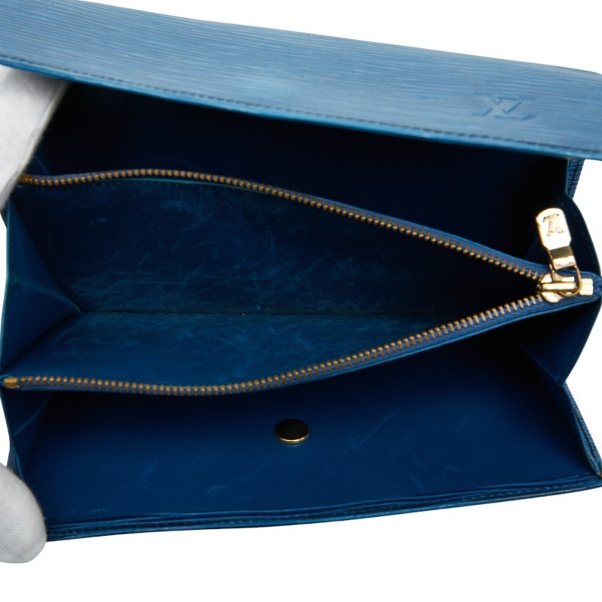 Louis Vuitton Epi Toledo Blue Leather Long Wallet
