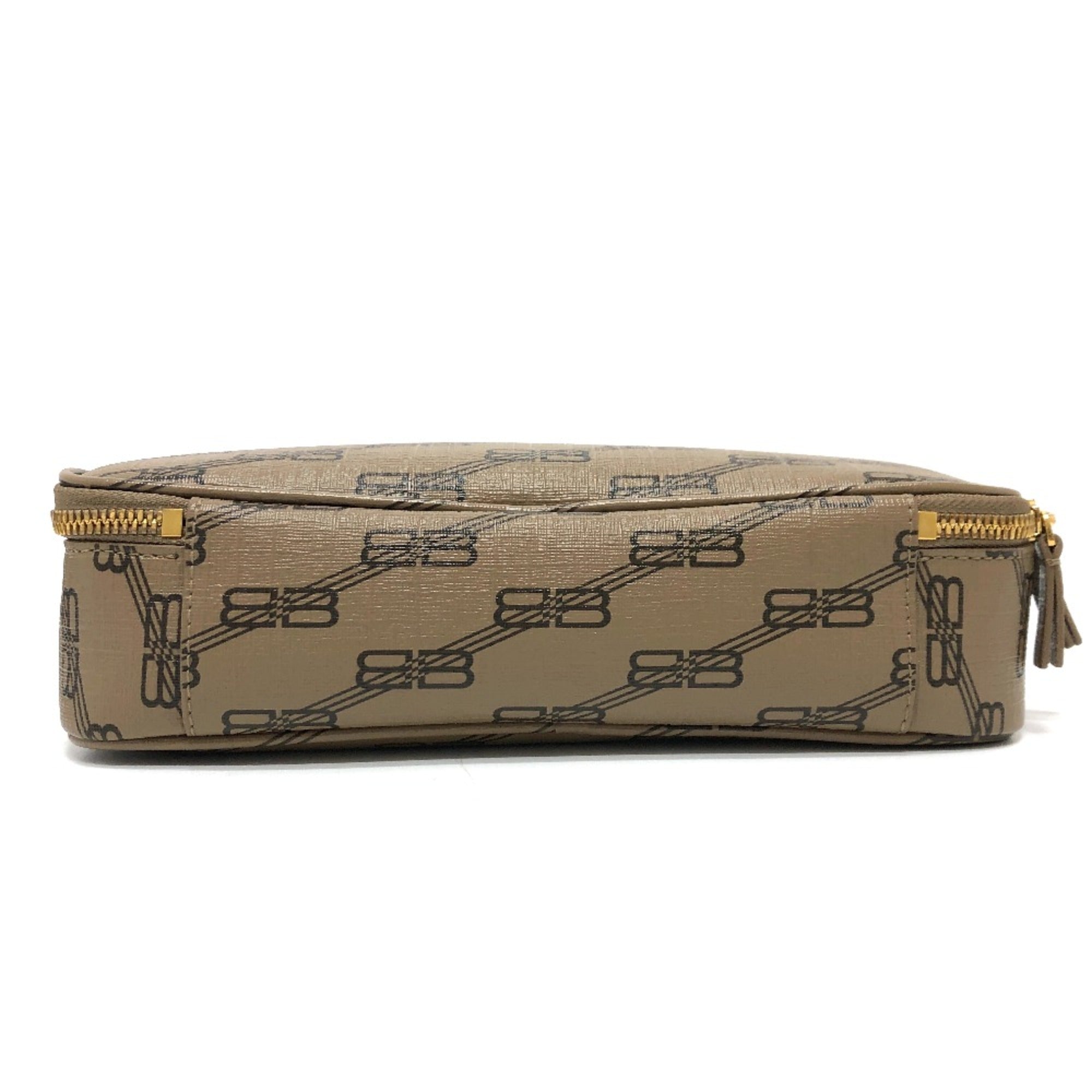 Balenciaga Brown Leather Clutch