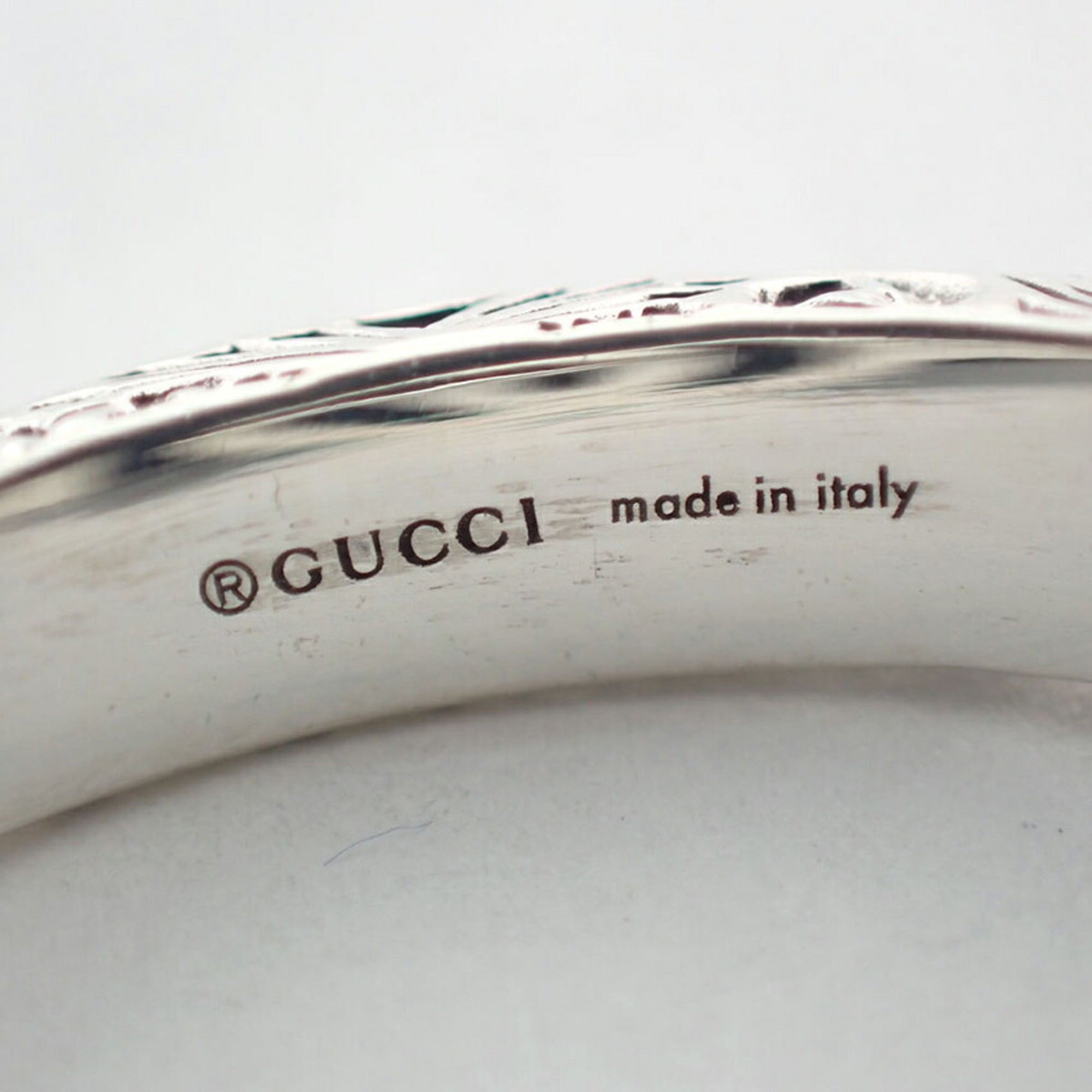 Gucci Sterling Silver 925 Band Ring (Pre-Owned)
