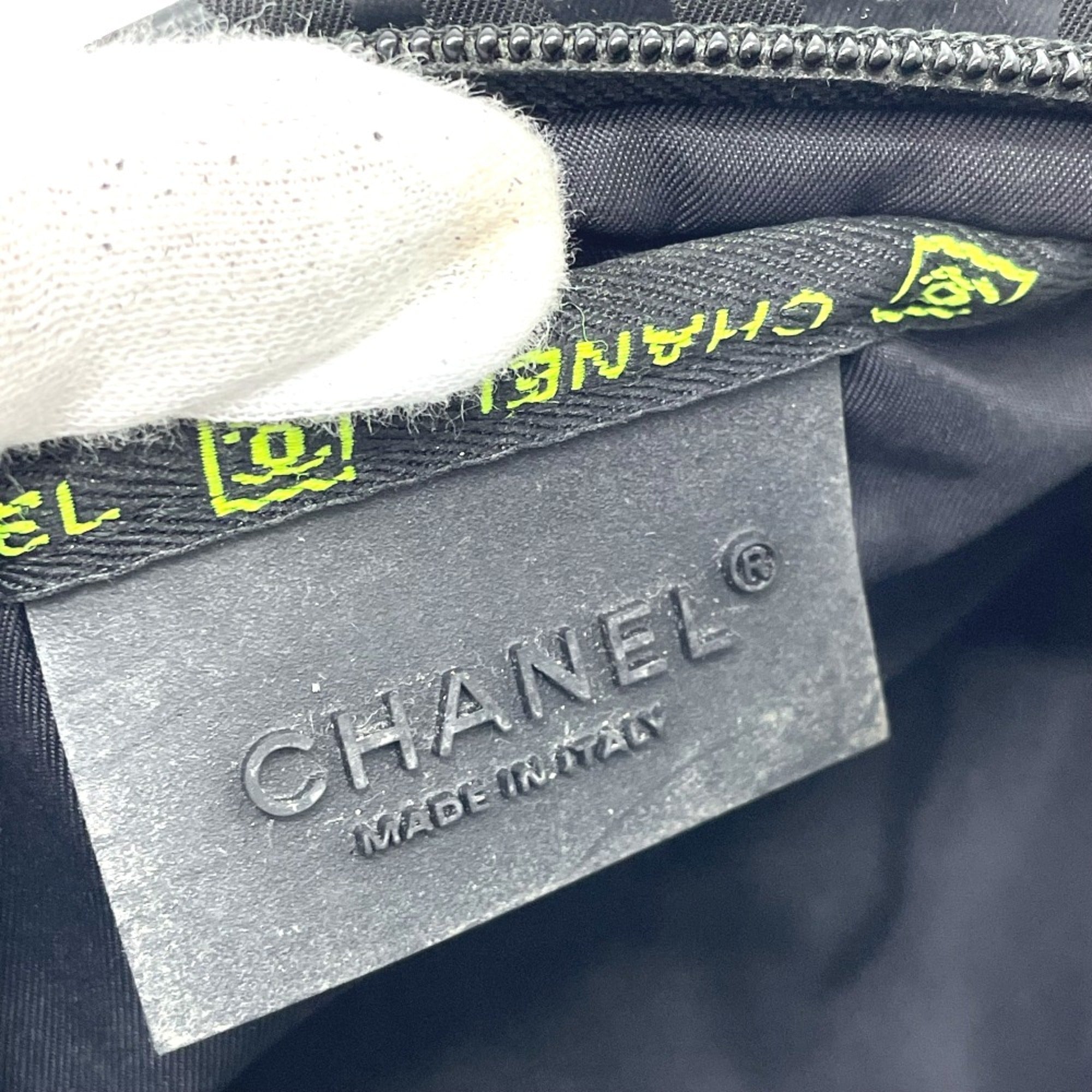 Chanel Black Cloth Pouch