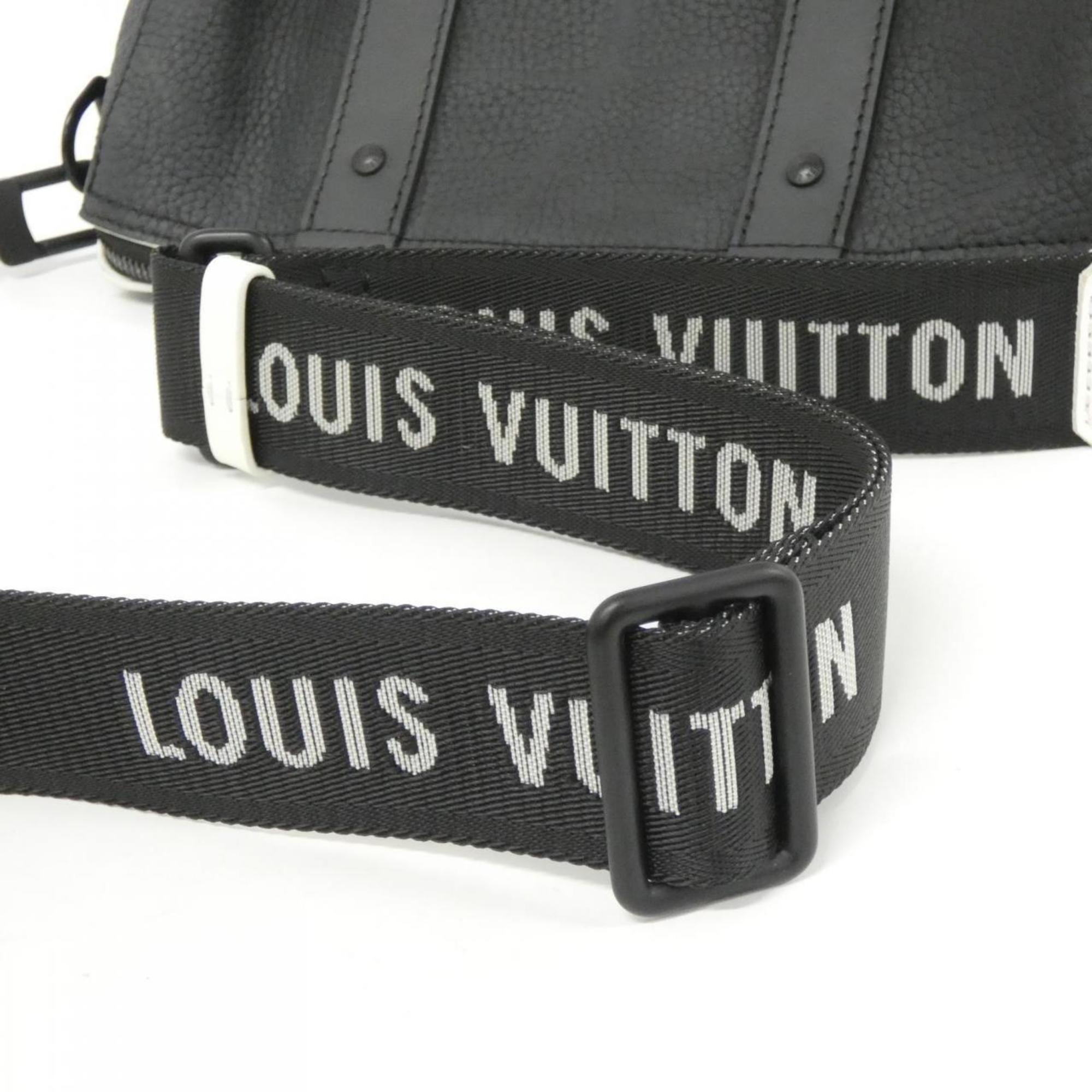 Louis Vuitton Black Leather Shoulder Bag