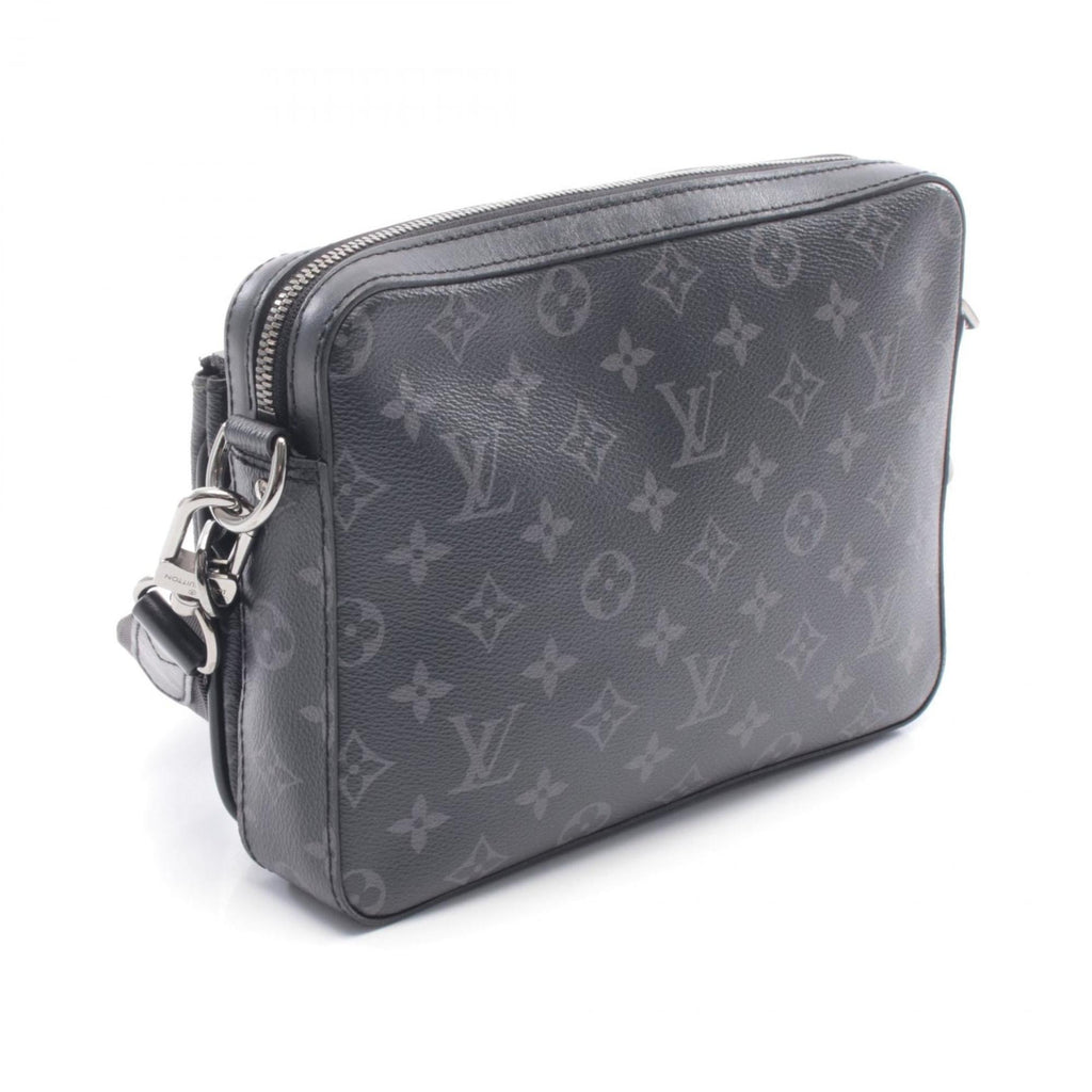 Louis Vuitton Black Gray Monogram Eclipse Coated Canvas Leather Handbag Shoulder Bag