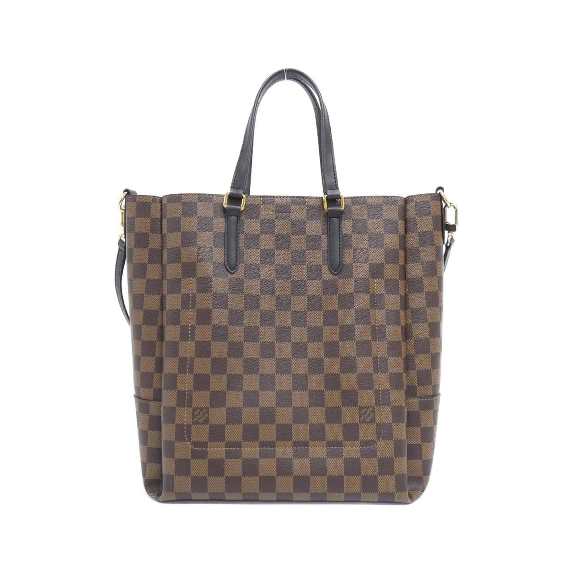 Louis Vuitton Brown Coated Canvas Handbag