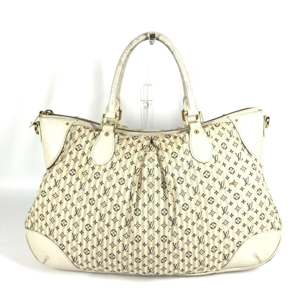 Louis Vuitton Monogram Mini Lin Beige White Monogram Mini Lin Handbag Tote Bag