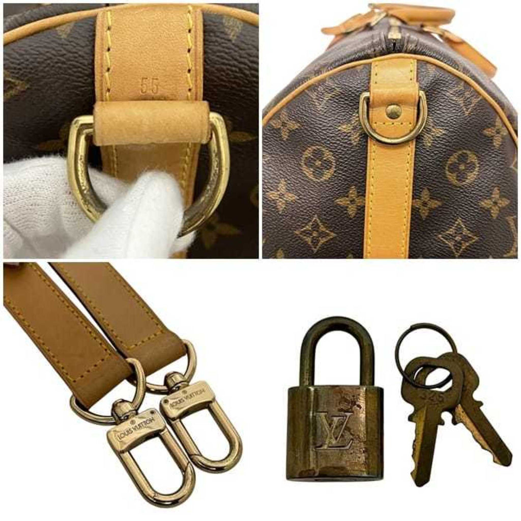 Louis Vuitton Monogram Brown Monogram Leather Boston Bag Shoulder Bag