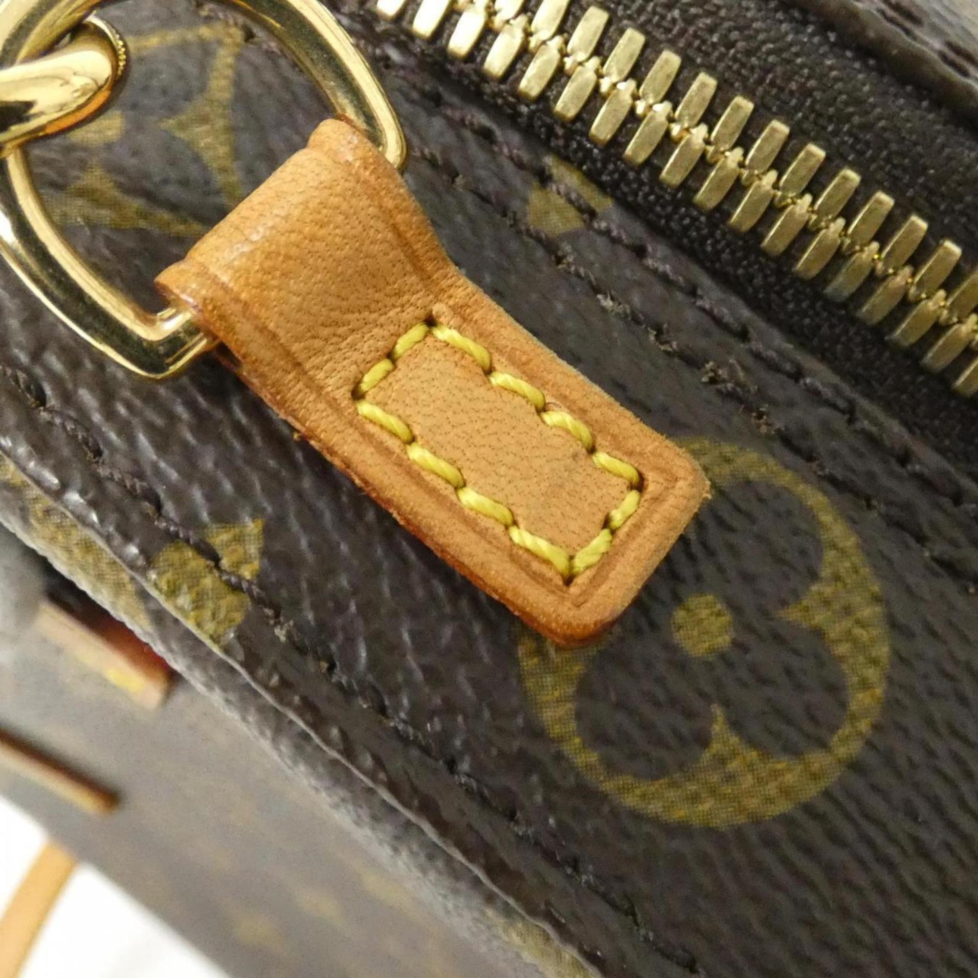 Louis Vuitton Marron Coated Canvas Handbag