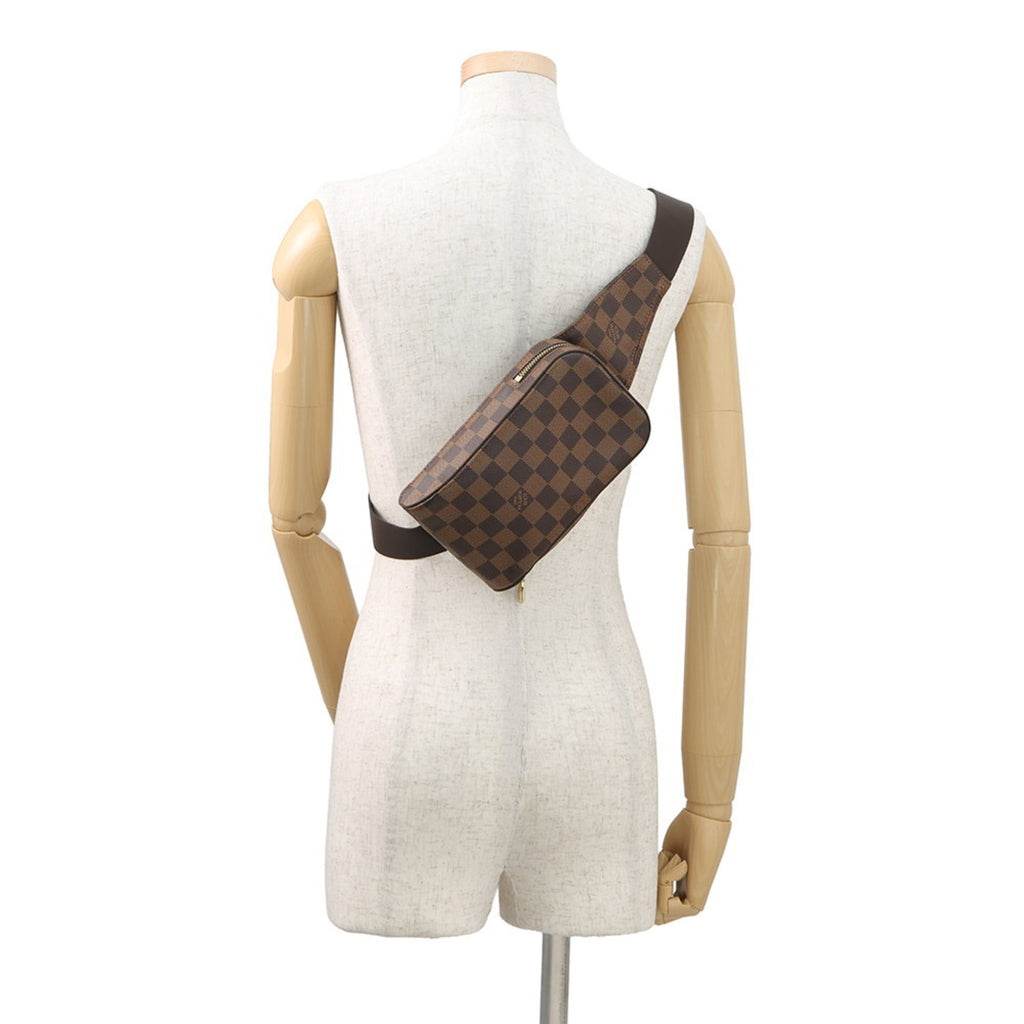 Louis Vuitton Damier Brown Ebene Damier Canvas Fanny Pack Shoulder Bag Sling Bag