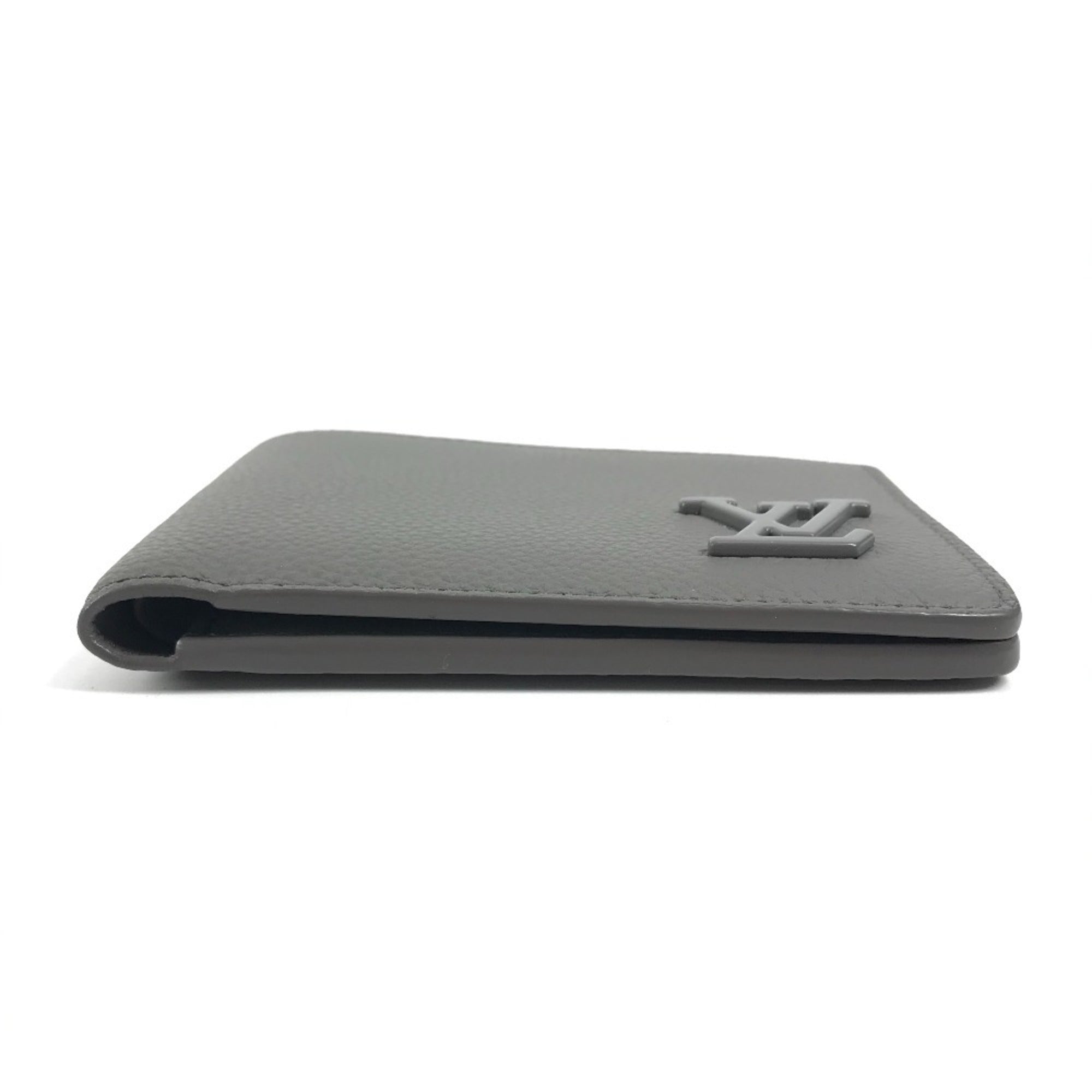 Louis Vuitton Gray Leather Wallet