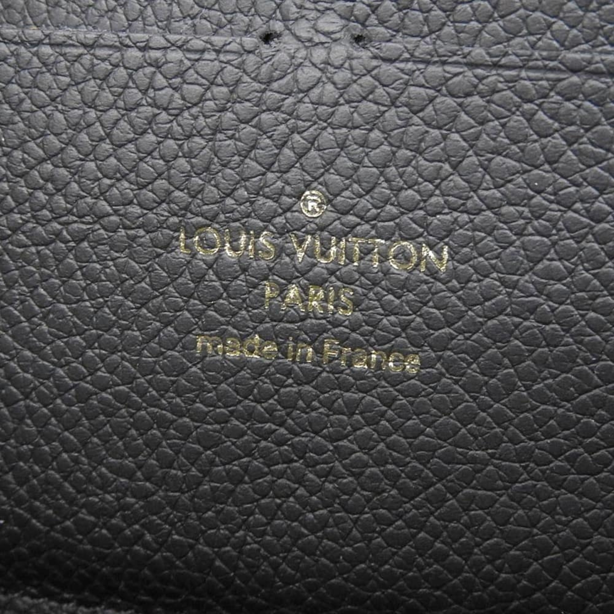 Louis Vuitton Black Noir Leather Long Wallet