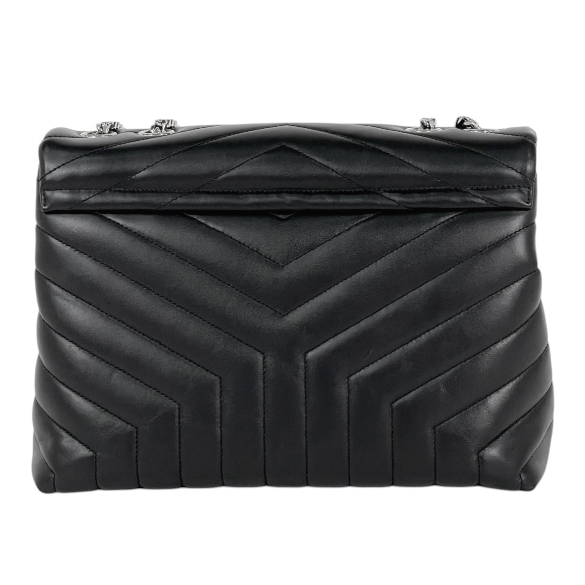 Saint Laurent Black Leather Shoulder Bag (Pre-Owned)