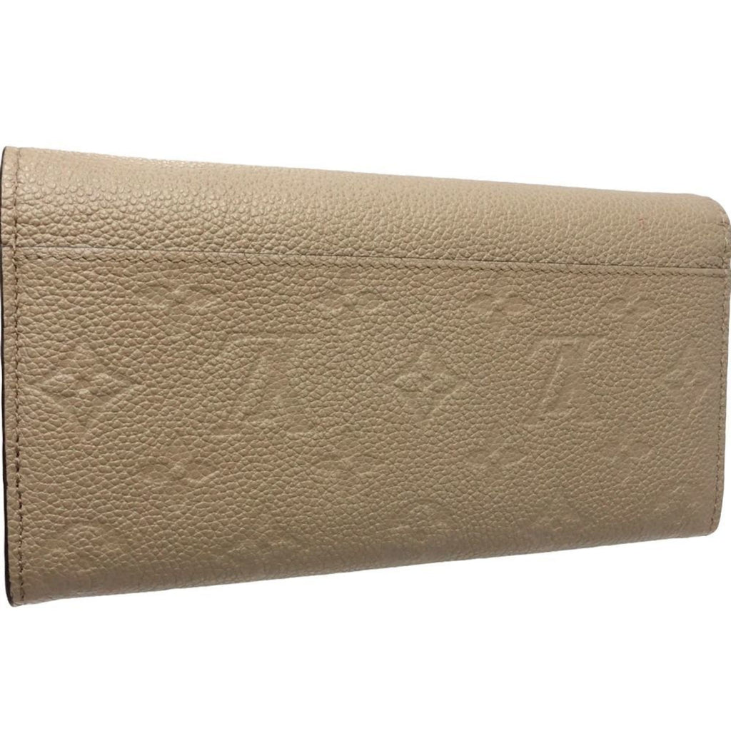 Louis Vuitton Tourterelle Leather Long Wallet