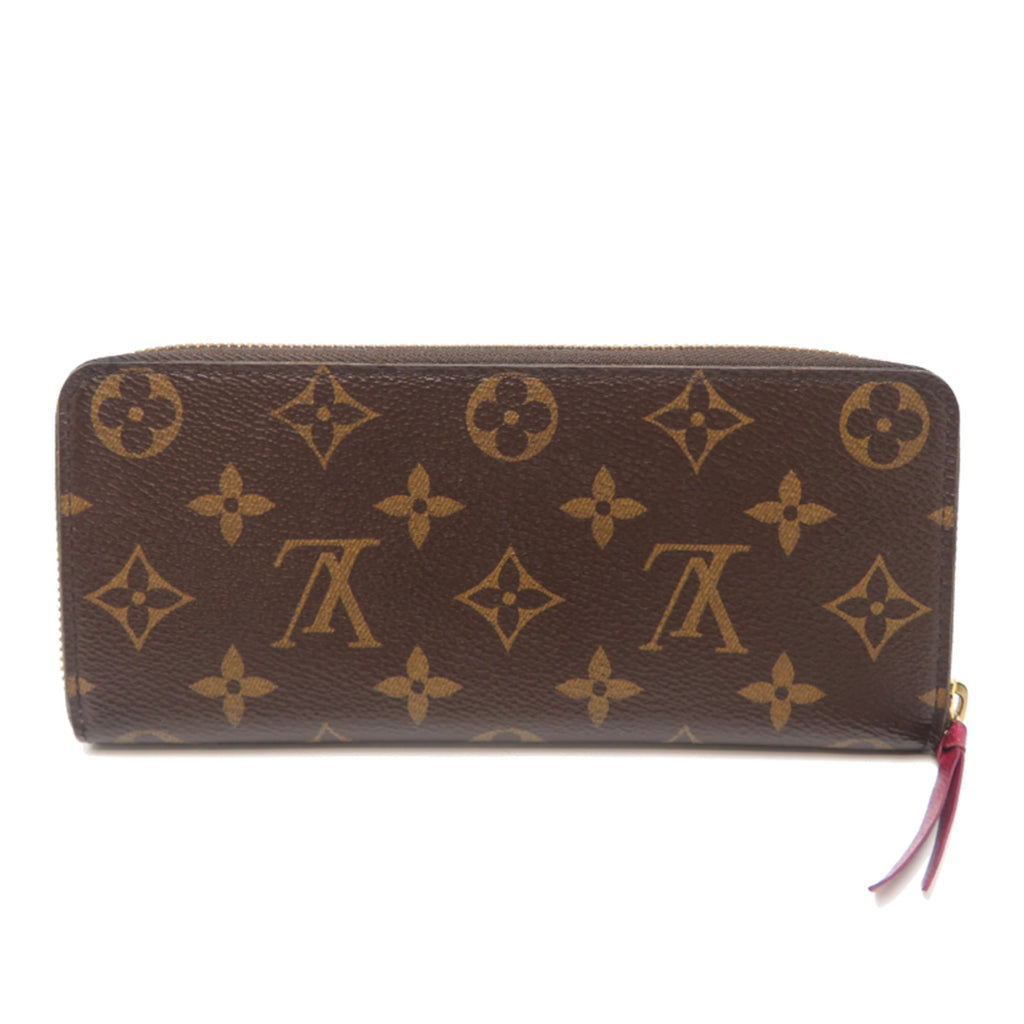Louis Vuitton Brown Fuchsia Monogram Long Wallet