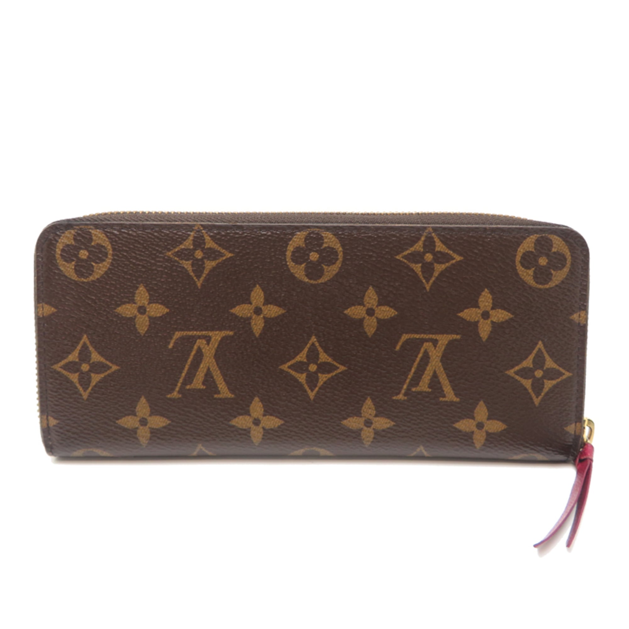 Louis Vuitton Brown Fuchsia Monogram Long Wallet
