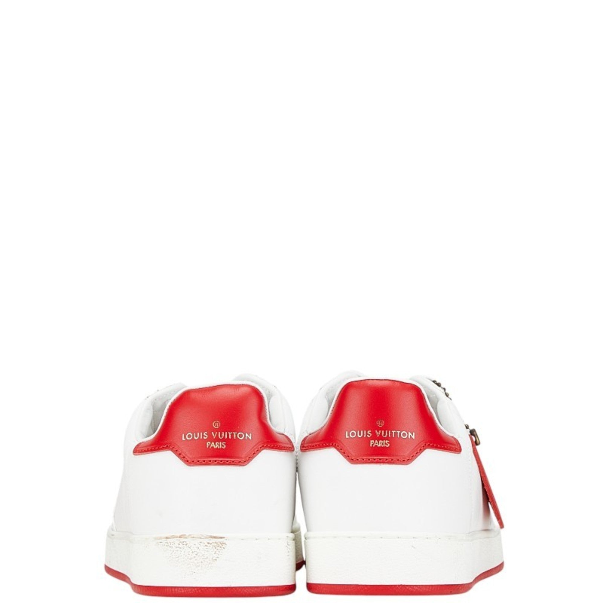 Louis Vuitton Red Color White Sneakers